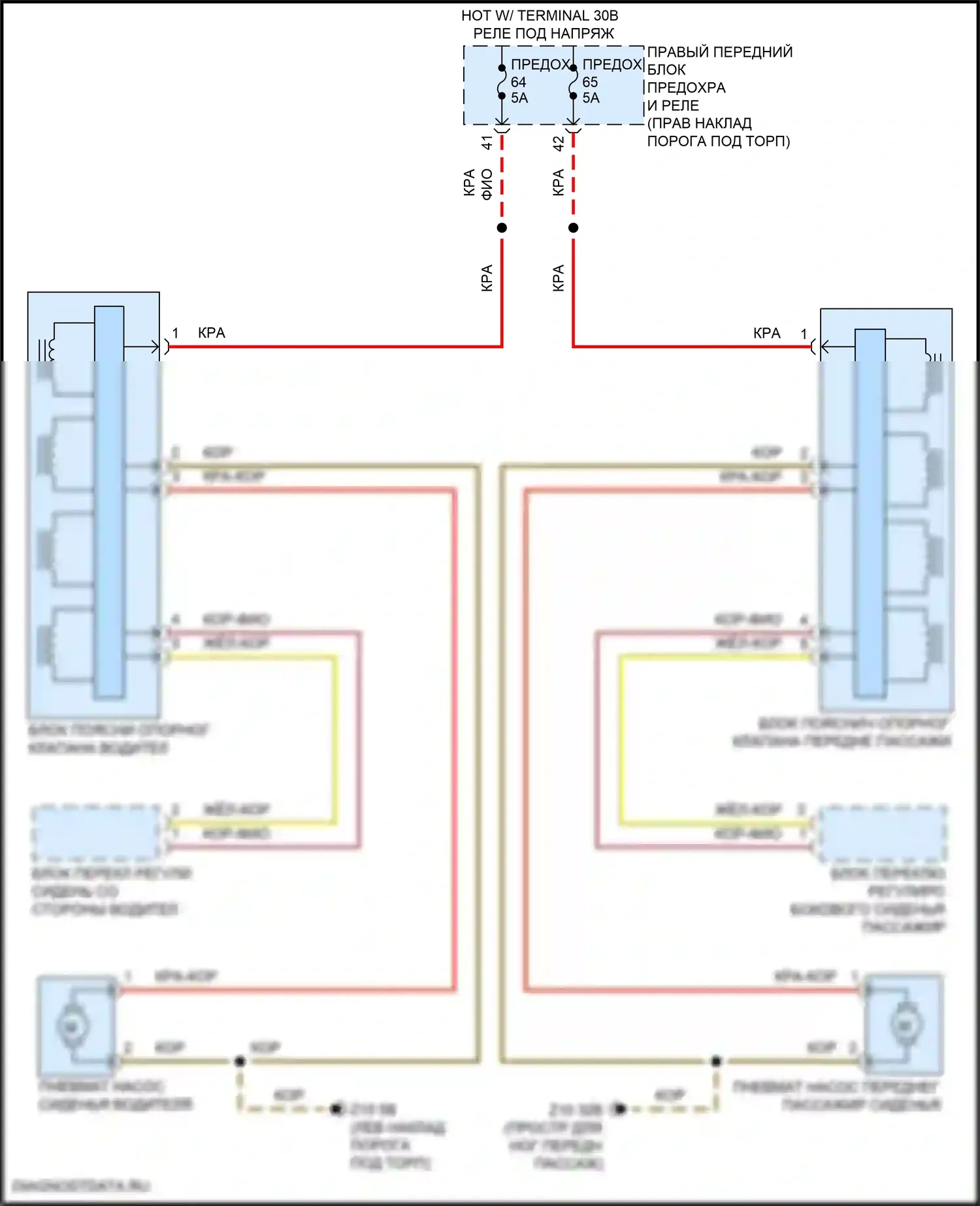 8 серия Gran Coupe BMW G16 рестайлинг (2022-2024): Поясничная электросхема, без памяти 