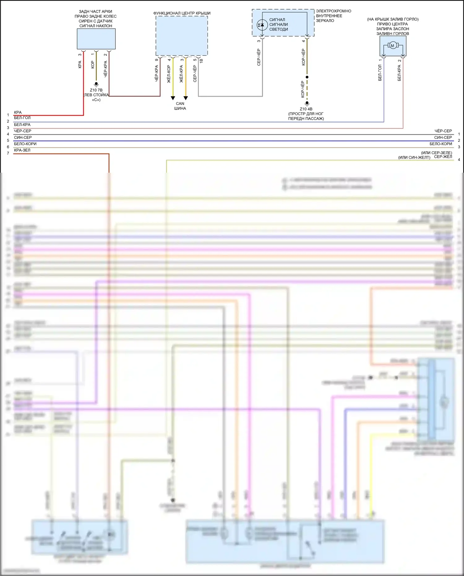 8 серия Gran Coupe BMW G16 рестайлинг (2022-2024): Электросхема центрального замка (2 из 4) 