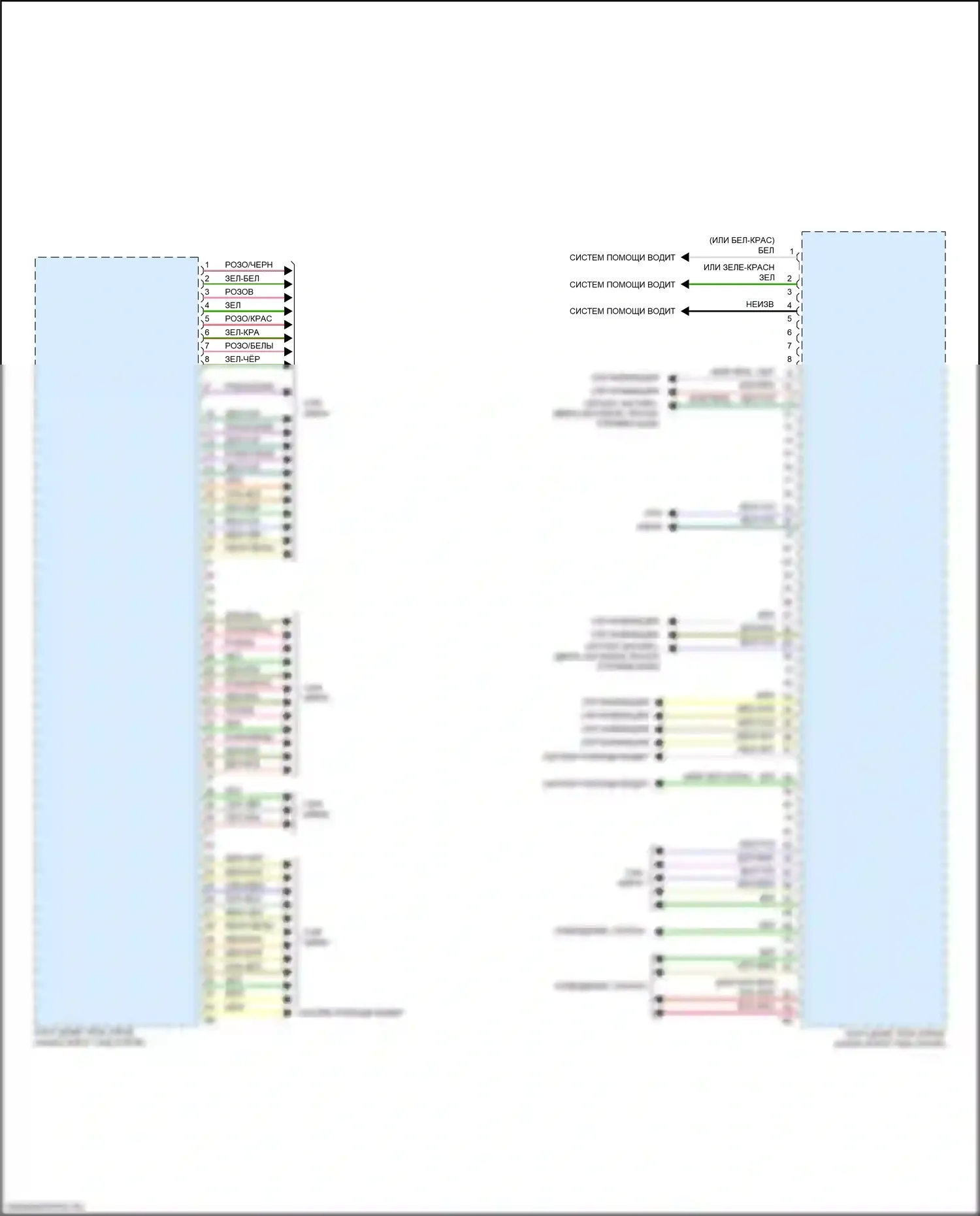 8 серия Gran Coupe BMW G16 (2018-2022): Электросхема блоков управления кузовом (4 из 4) 