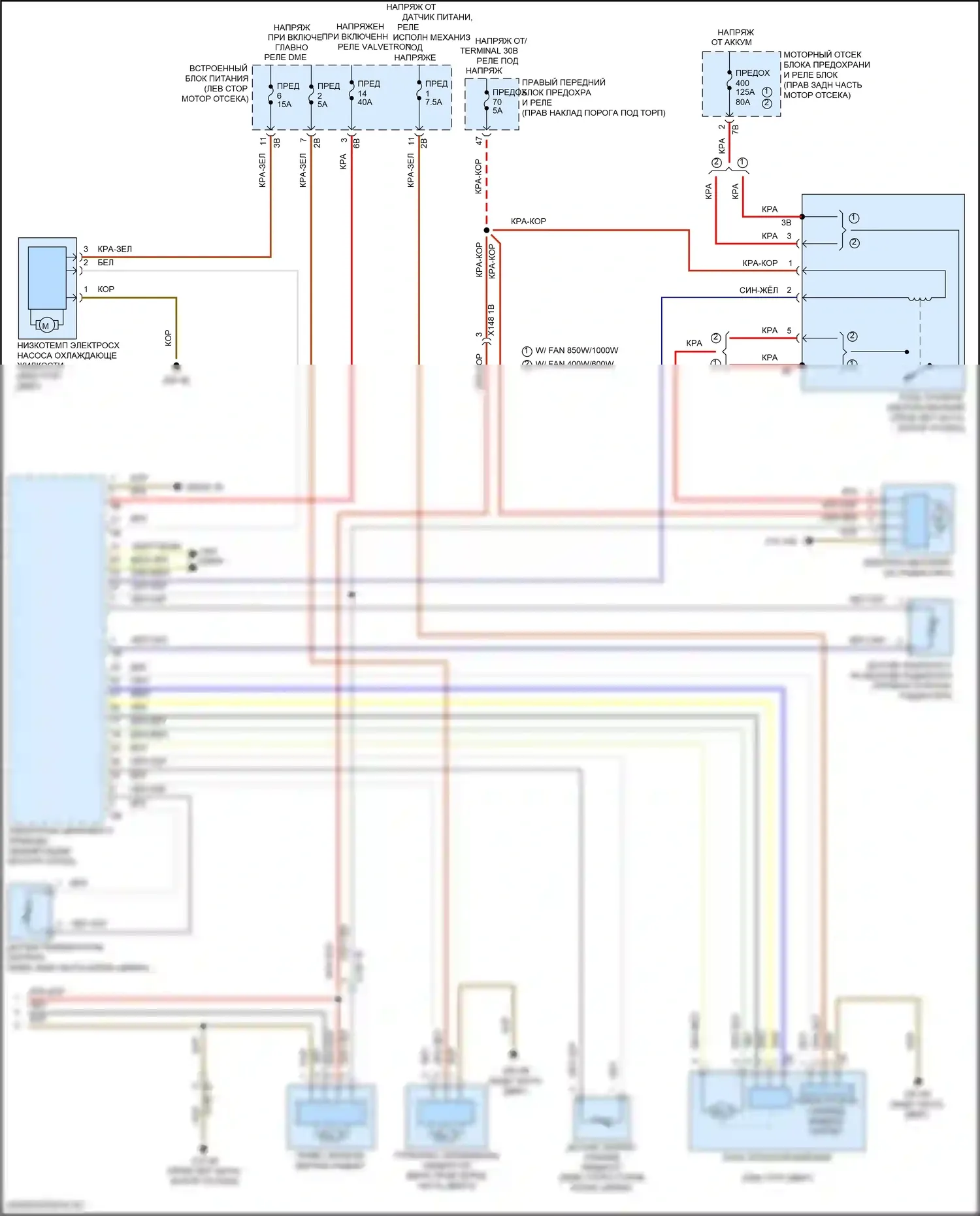 8 серия Gran Coupe BMW G16 (2018-2022): Электросхема климат контроля, с задним автоматическим климат-контролем (5 из 5) 