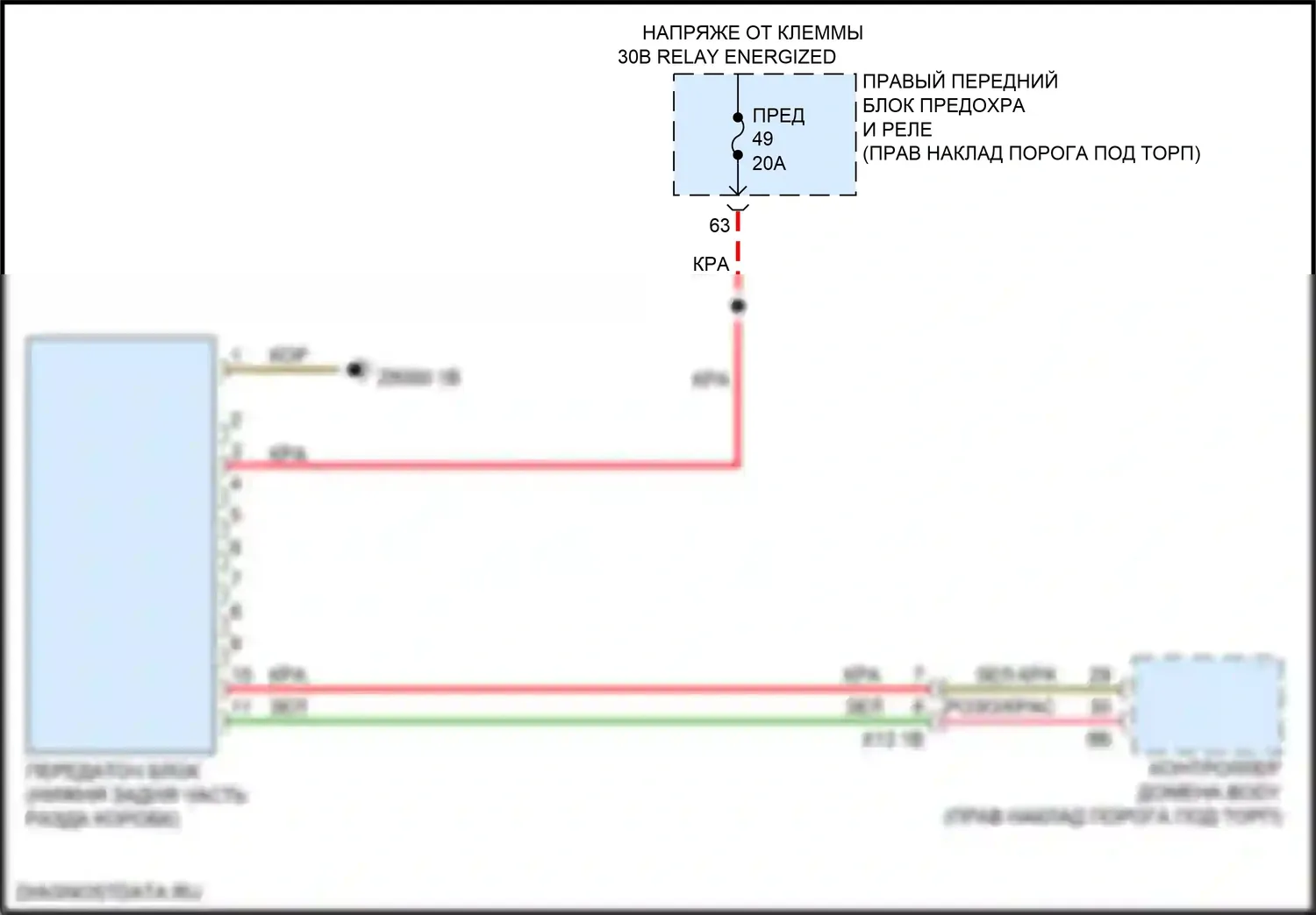 8 серия Gran Coupe BMW G16 (2018-2022): Электросхема awd 