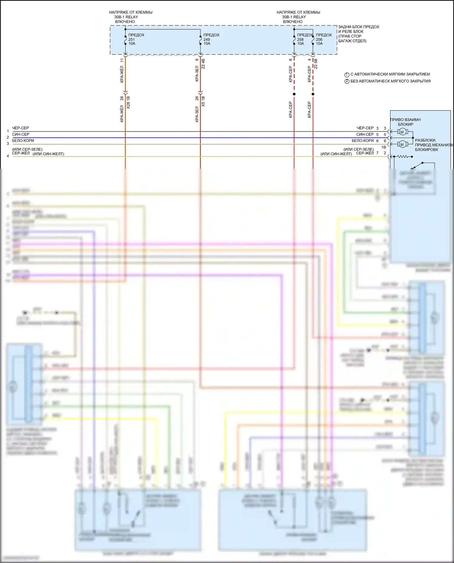 8 серия Gran Coupe BMW G16 (2018-2022): Электросхема центрального замка (4 из 4) 