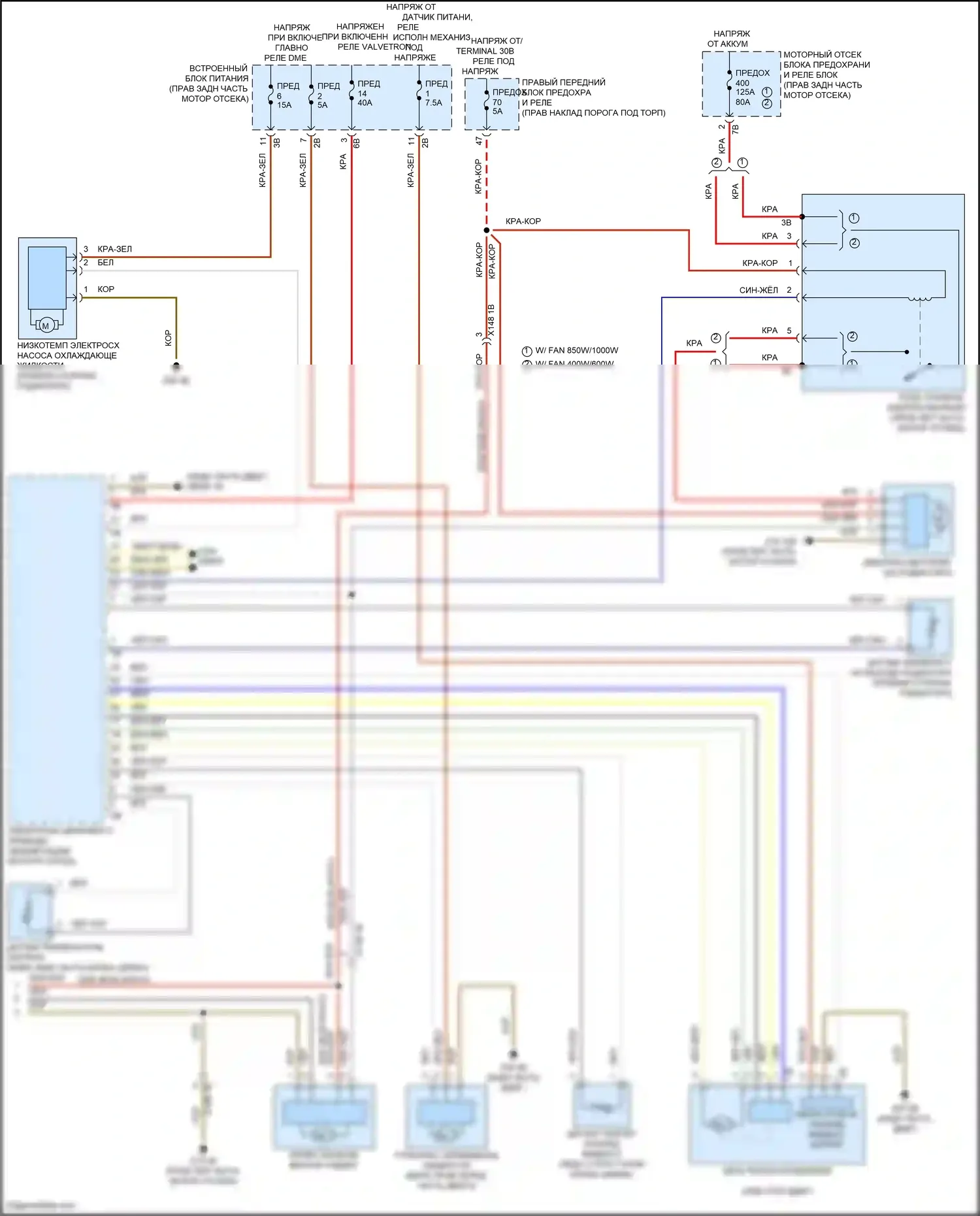 8 серия BMW G14/G15 рестайлинг (2022-2024): Электросхема климат контроля, без заднего автоматического климат-контроля (5 из 5) 