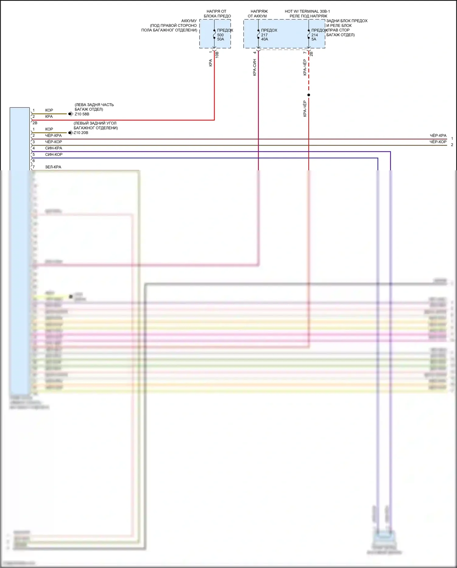 8 серия BMW G14/G15 рестайлинг (2022-2024): Электросхема навигации, высокий уровень (5 из 6) 