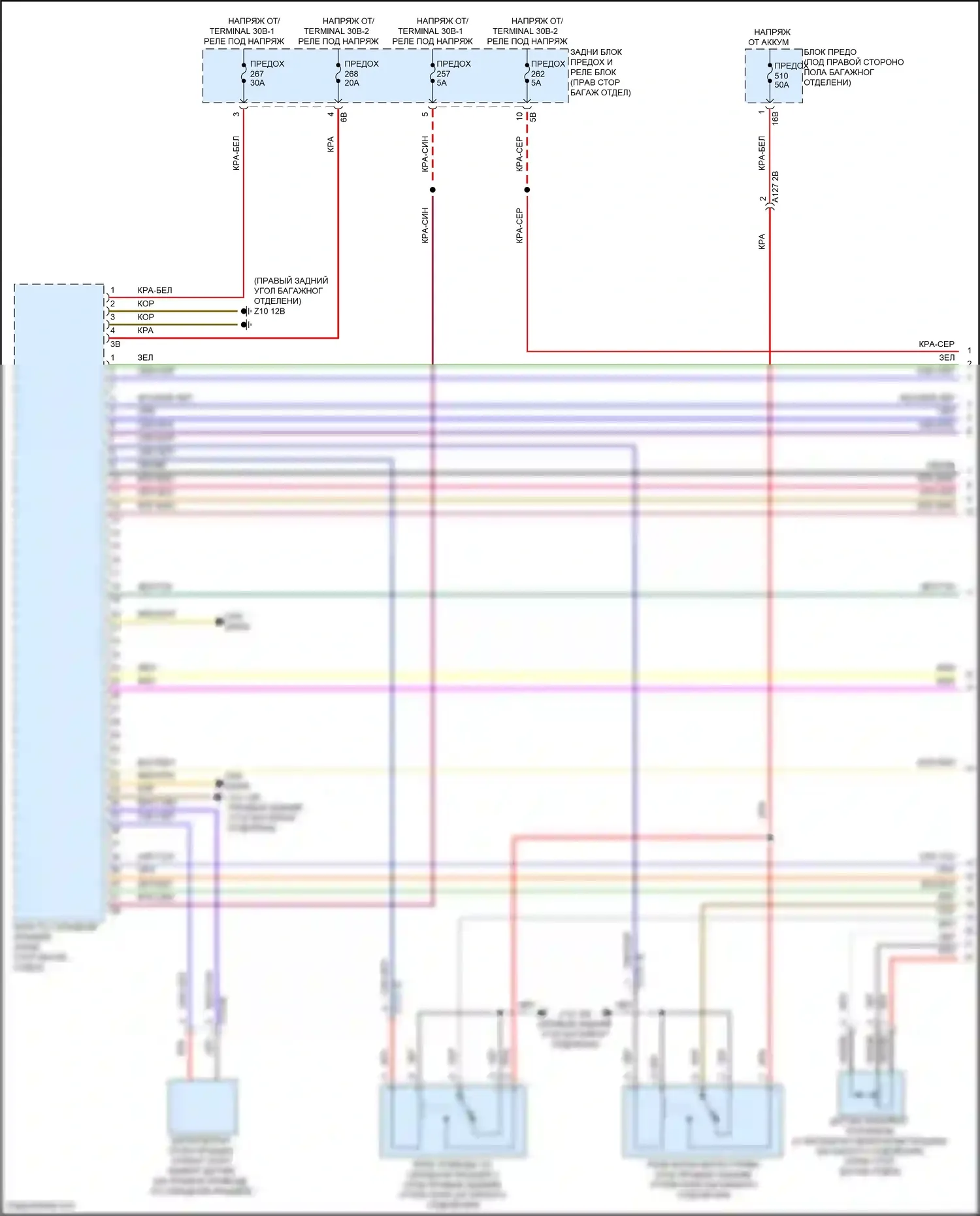 8 серия BMW G14/G15 рестайлинг (2022-2024): Электросхема складной крыши/люка (1 из 3) 