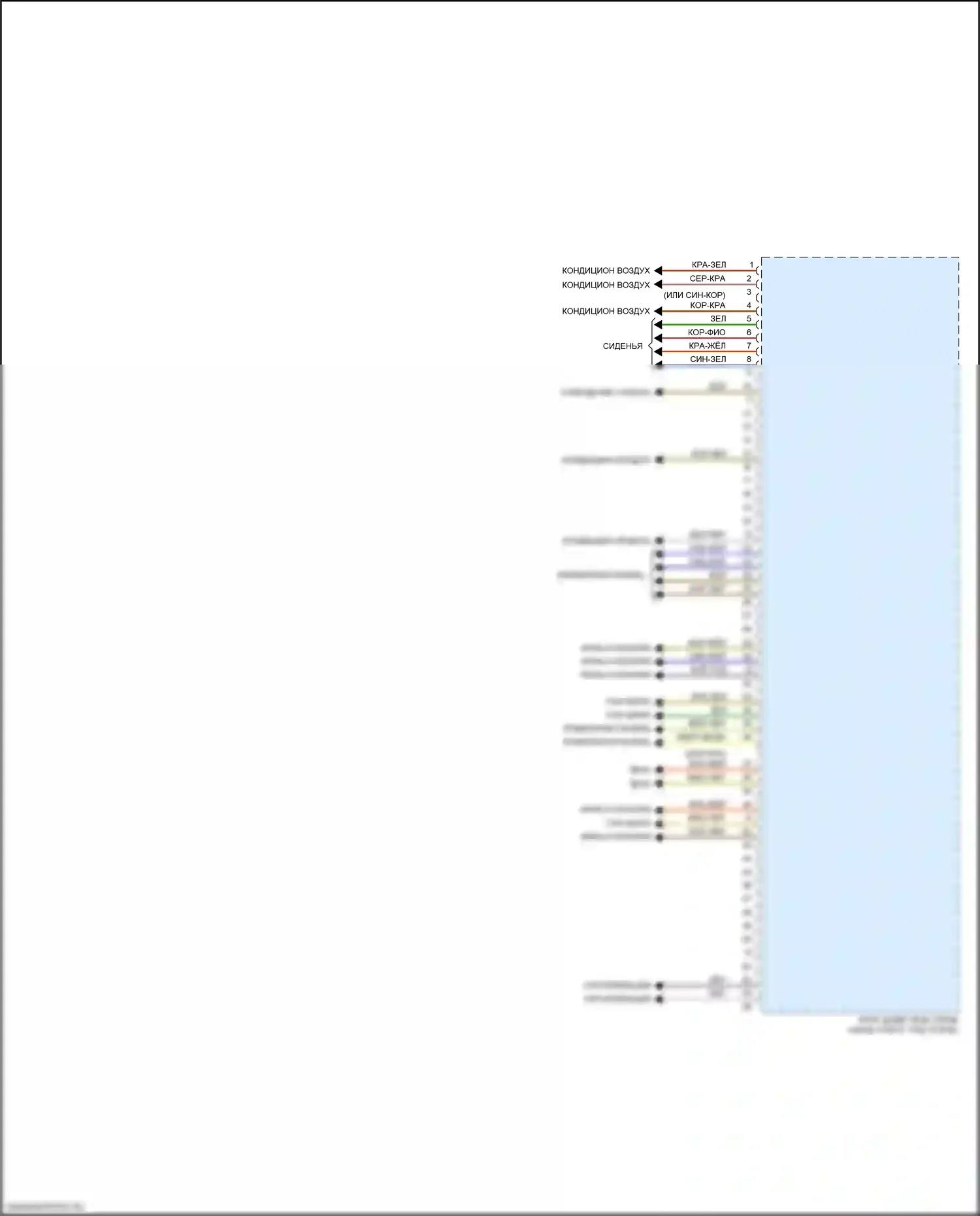 8 серия BMW G14/G15 (2018-2022): Электросхема блоков управления кузовом (3 из 4) 