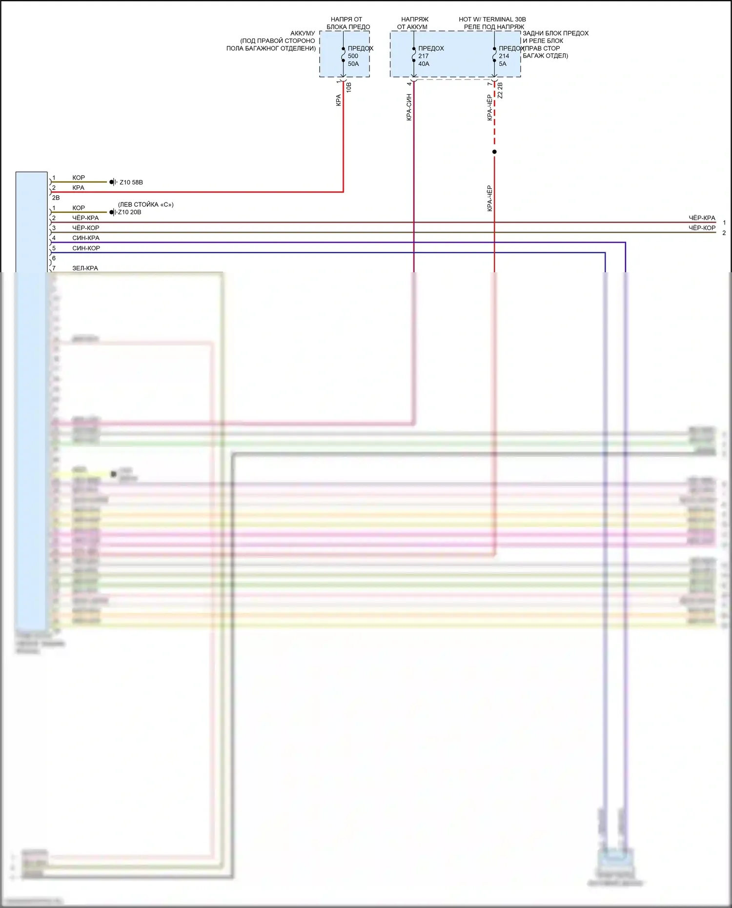 8 серия BMW G14/G15 (2018-2022): Электросхема магнитолы, высокий уровень (5 из 6) 
