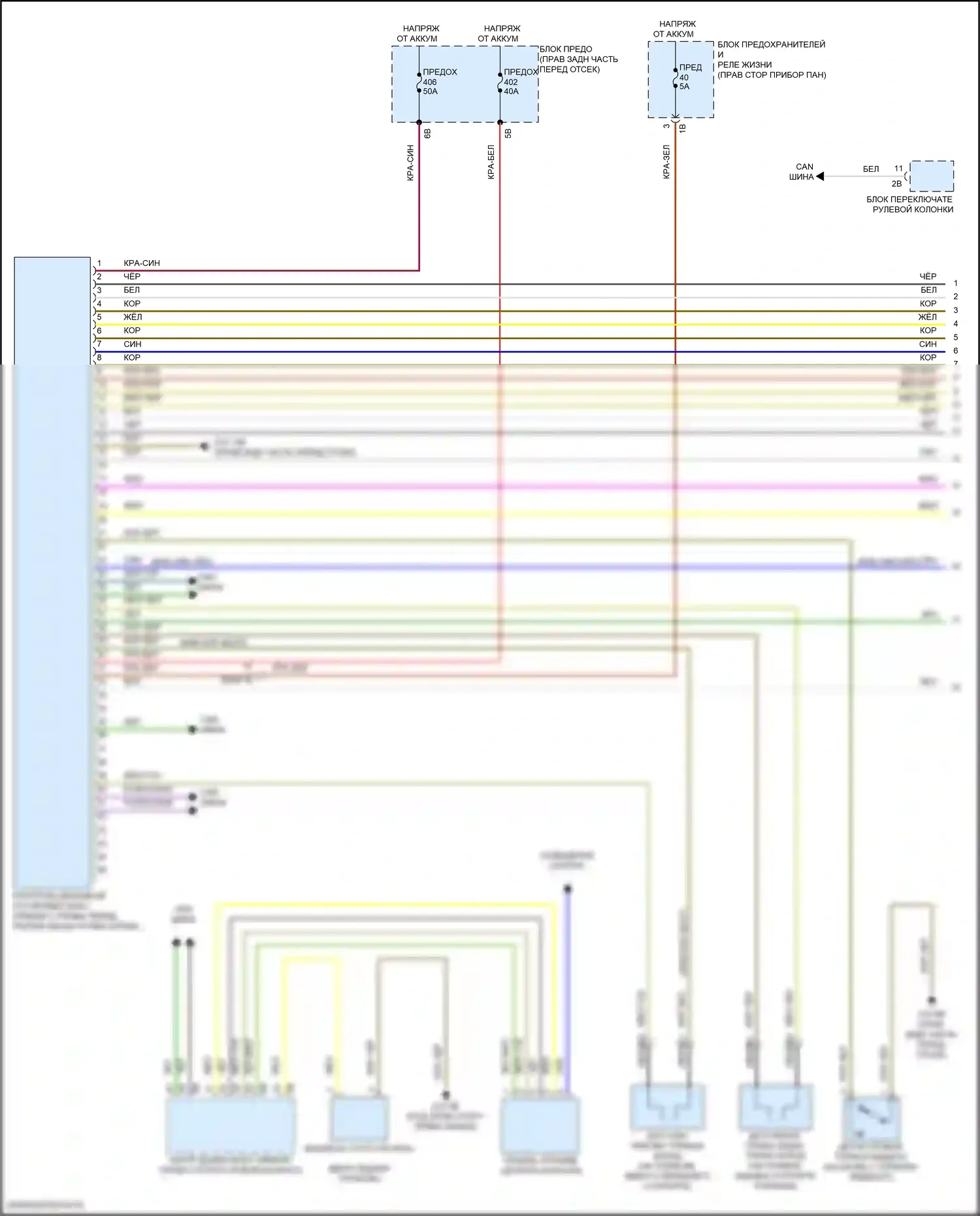 i3 BMW I01 рестайлинг (2017-2023): Антиблокировочная система abs электросхема (1 из 2) 