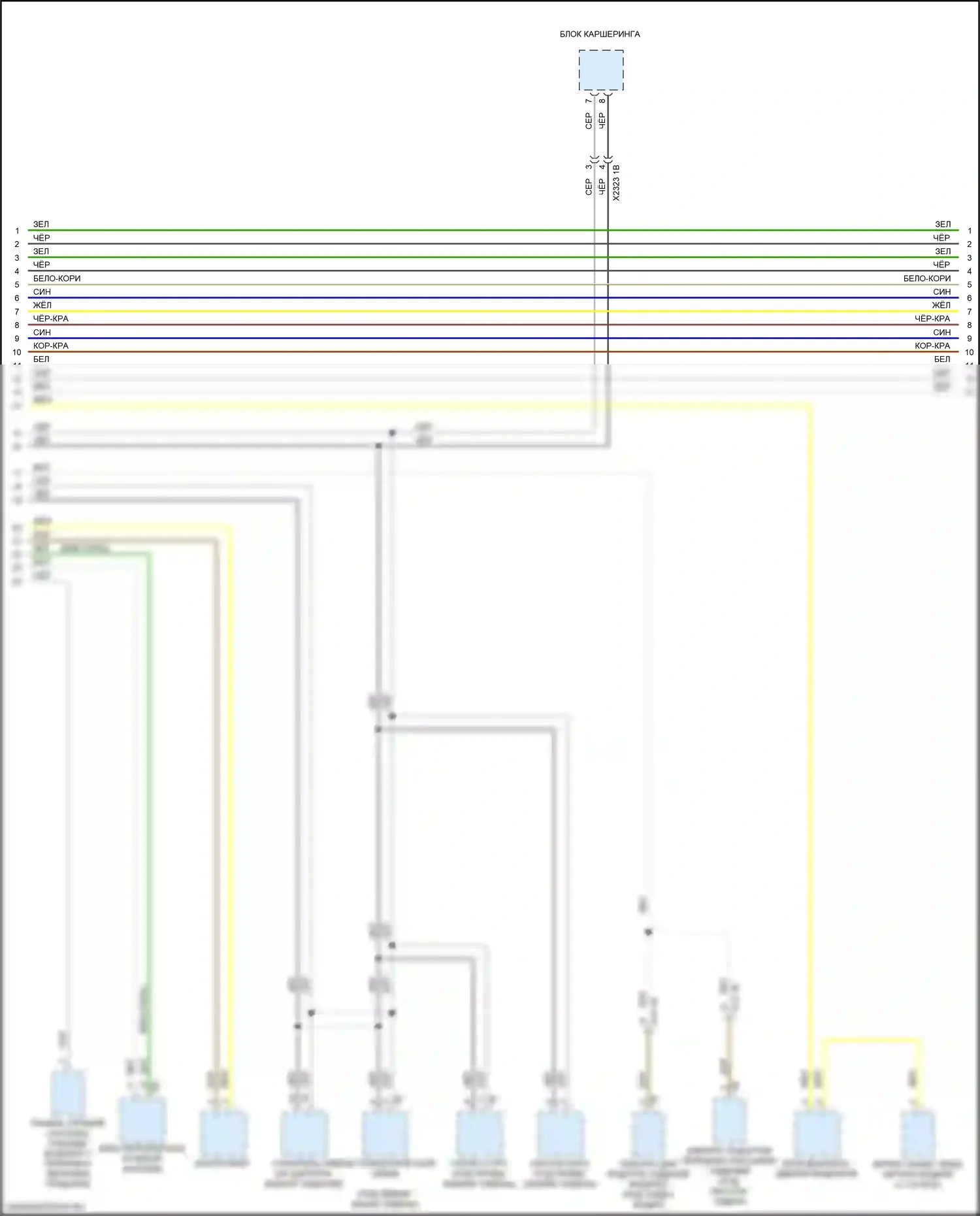 i3 BMW I01 рестайлинг (2017-2023): Can шина электросхема (4 из 5) 