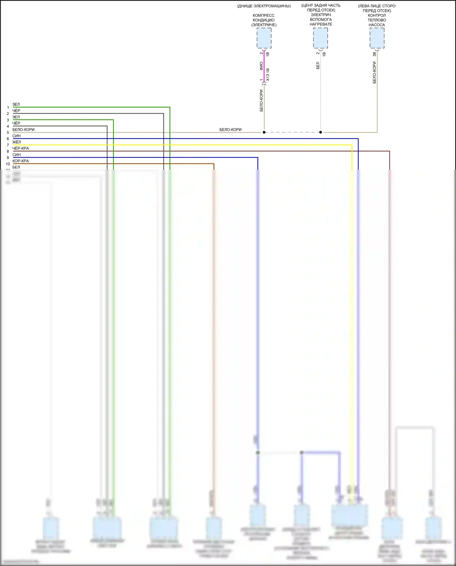 i3 BMW I01 рестайлинг (2017-2023): Can шина электросхема (5 из 5) 