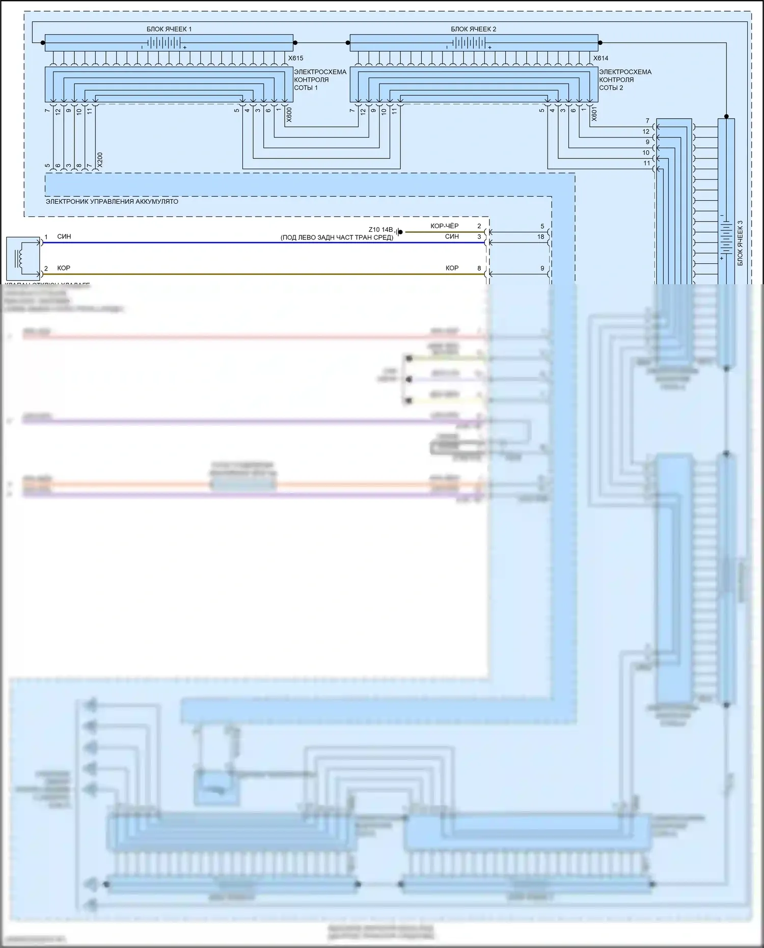 i3 BMW I01 рестайлинг (2017-2023): Электросхема электрическая двигателя (7 из 7) 