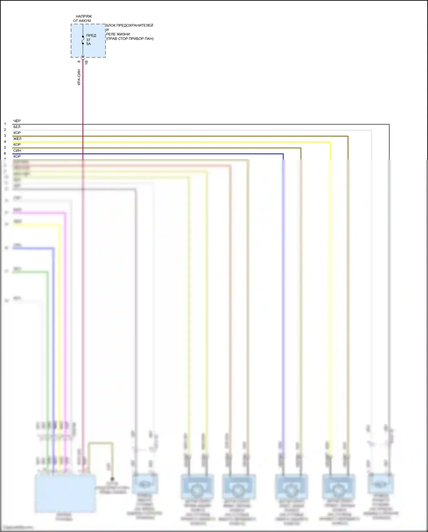 i3 BMW I01 (2013-2017): Антиблокировочная система abs электросхема (2 из 2) 