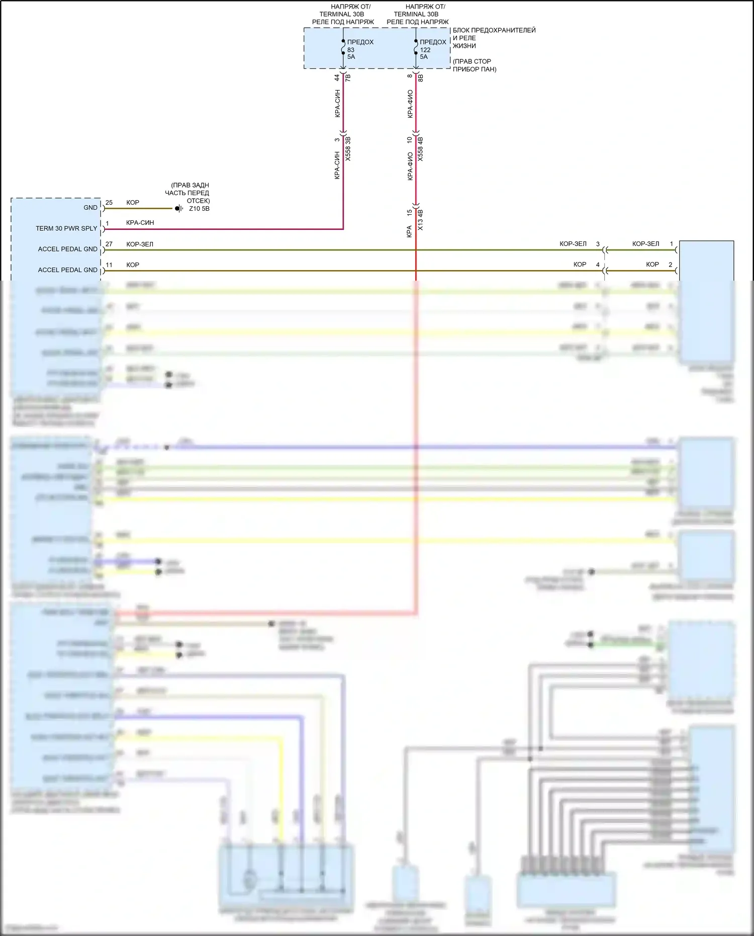 i3 BMW I01 (2013-2017): Электросхема круиз-контроля 