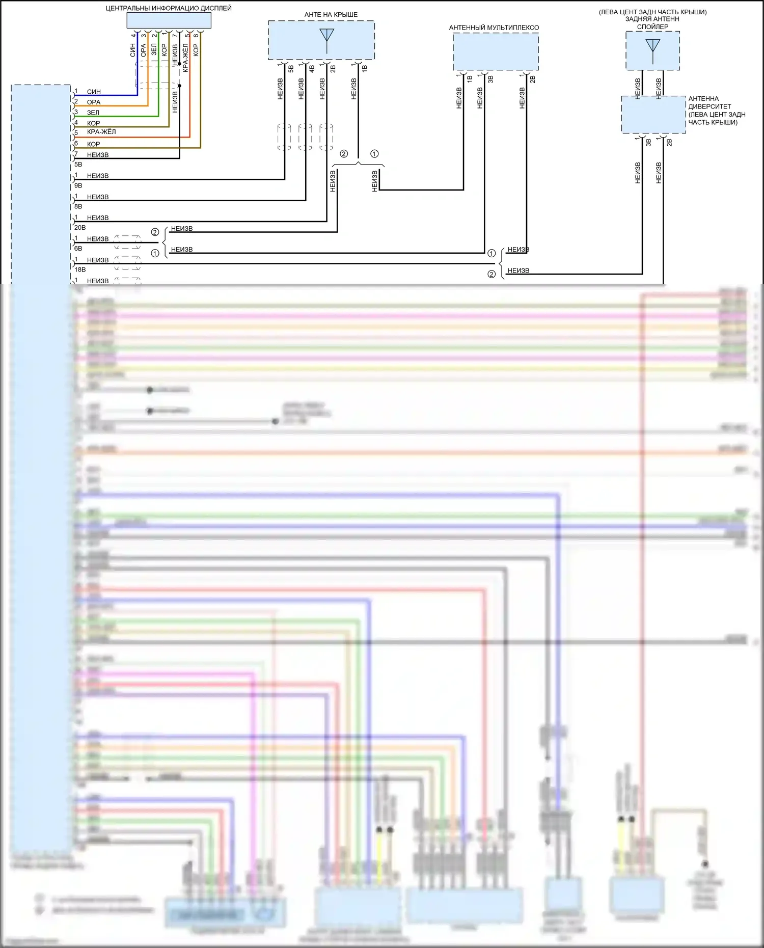 i3 BMW I01 (2013-2017): Электросхема магнитолы hifi (1 из 3) 