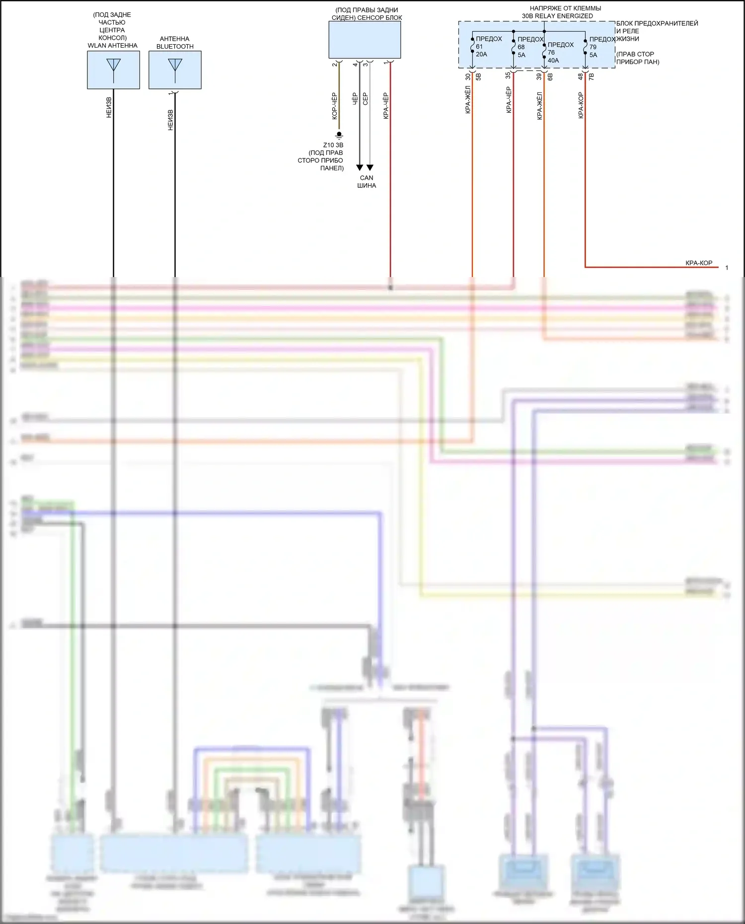 i3 BMW I01 (2013-2017): Электросхема магнитолы hifi (2 из 3) 