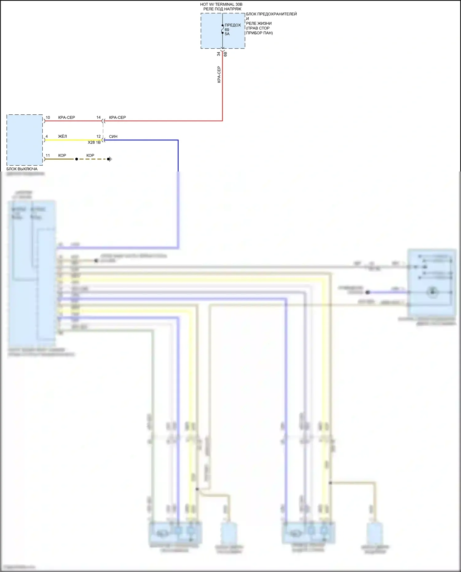 i3 BMW I01 (2013-2017): Стеклоподъемники электросхема 