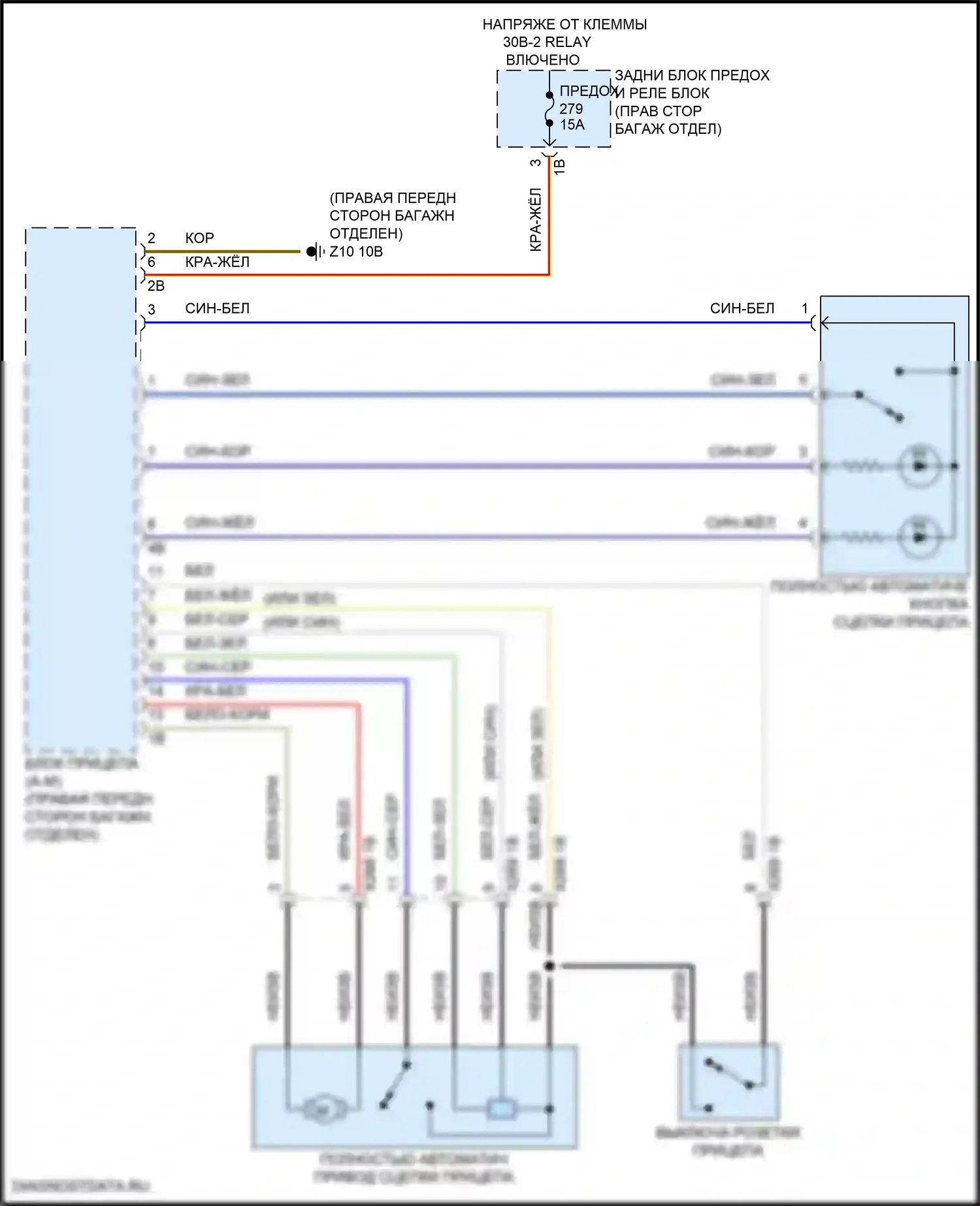 i5 BMW G60 (2023-2024): Электросхема активных управление кузовом и подвеской 