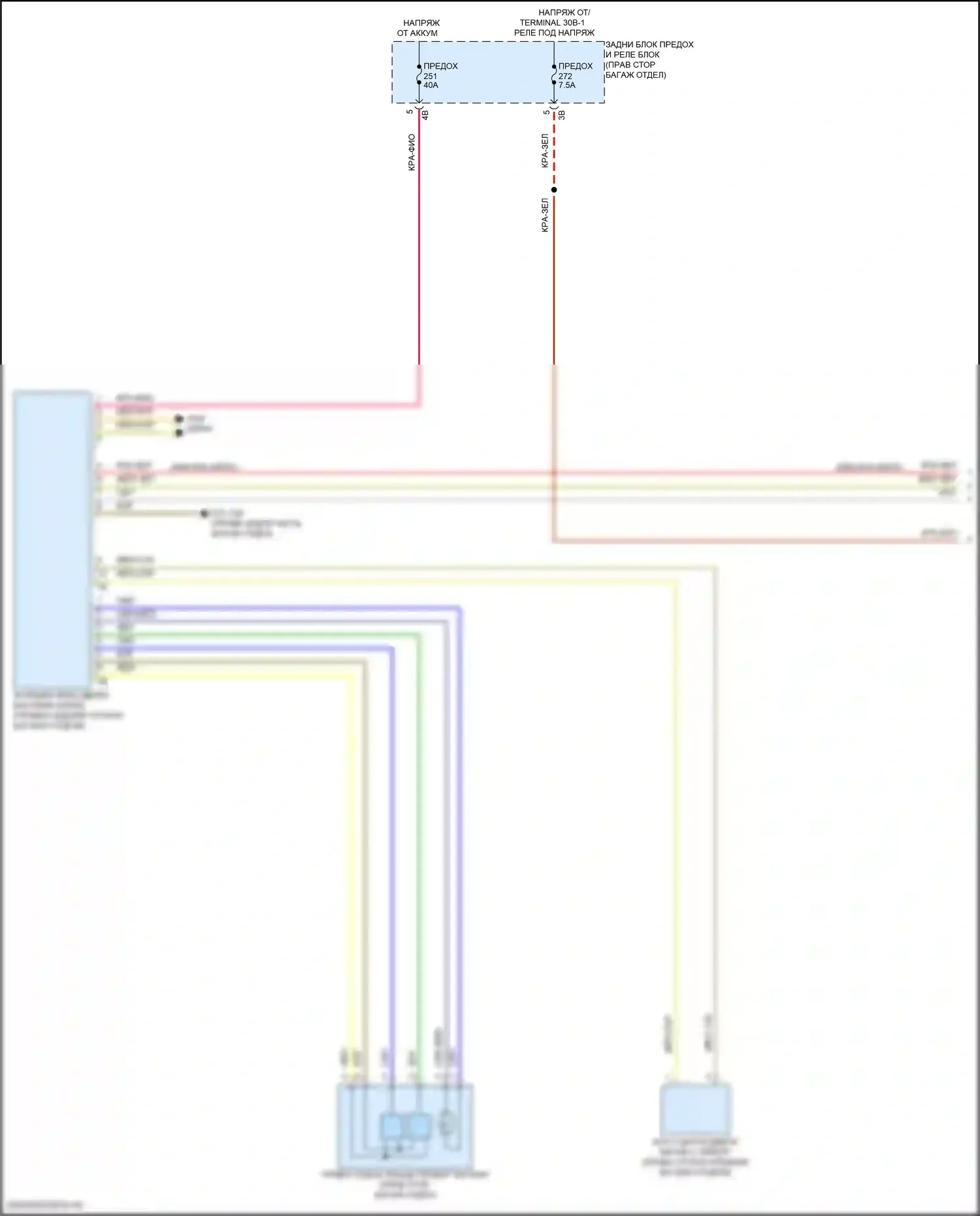i5 BMW G60 (2023-2024): Электросхема освобождения багажника (1 из 2) 