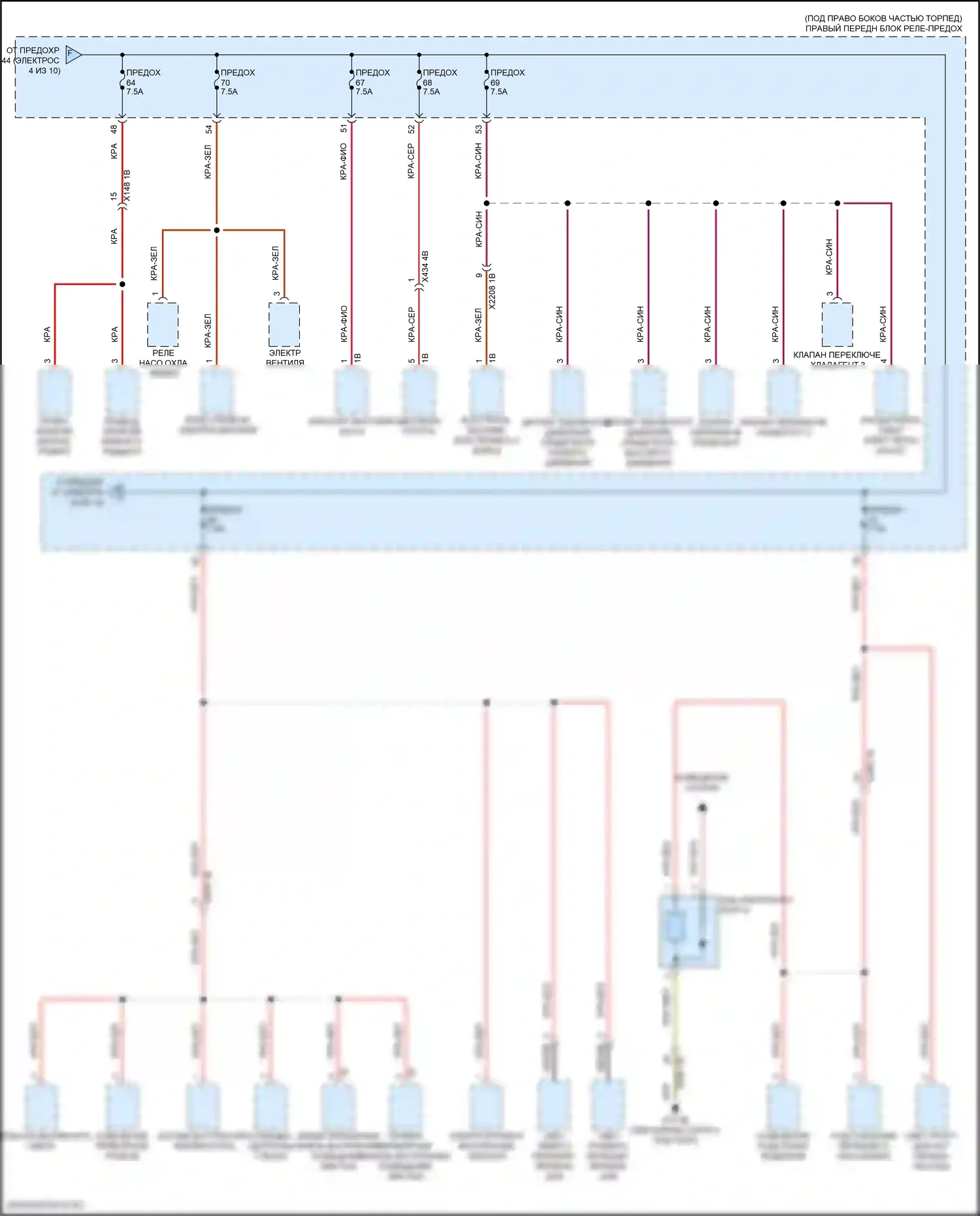 i5 BMW G60 (2023-2024): Электросхема блока предохранителей реле (5 из 10) 