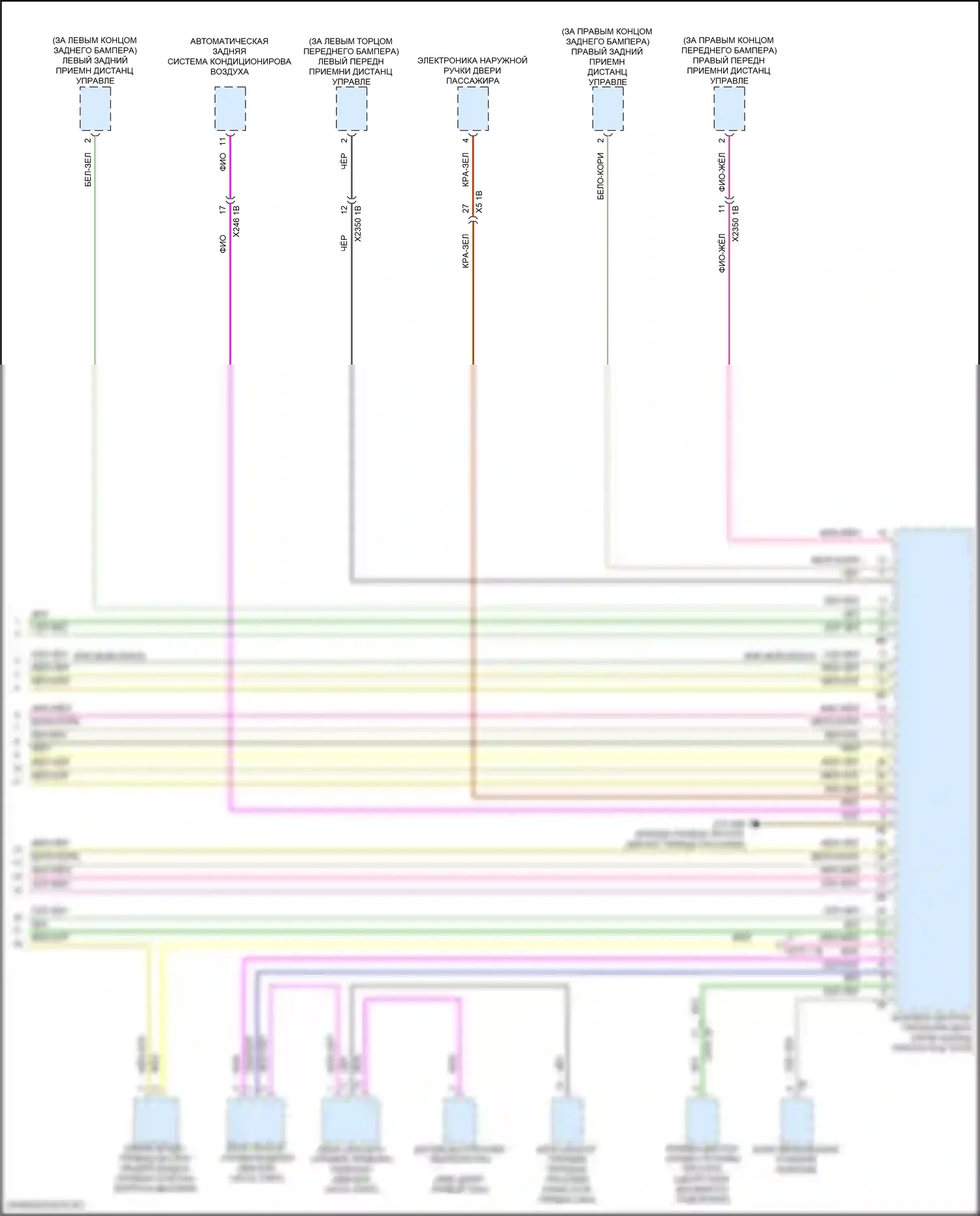 i5 BMW G60 (2023-2024): Электросхема соединений шины высокого/низкого уровня (14 из 14) 