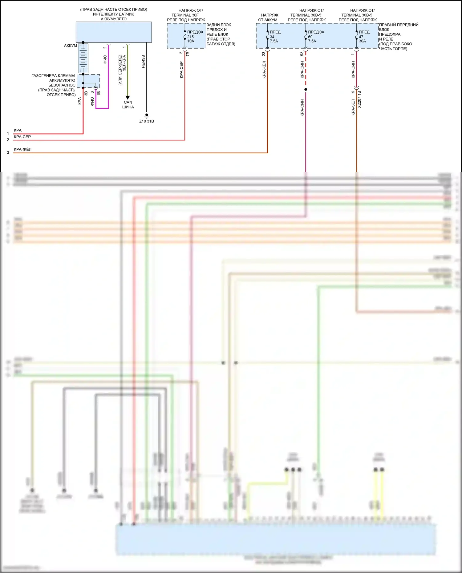 i5 BMW G60 (2023-2024): Электросхема электрическая двигателя (2 из 14) 