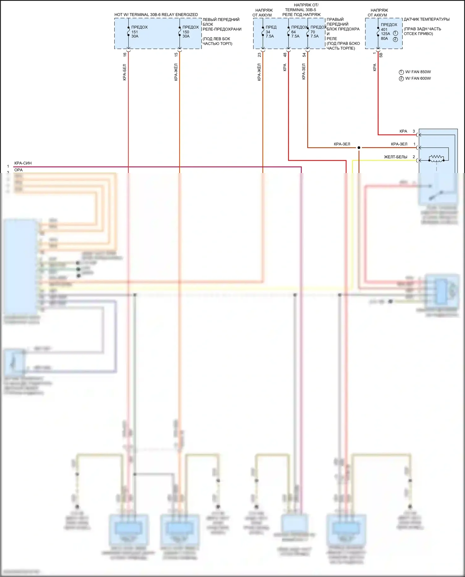 i5 BMW G60 (2023-2024): Электросхема климат контроля, 2 зоны (5 из 5) 