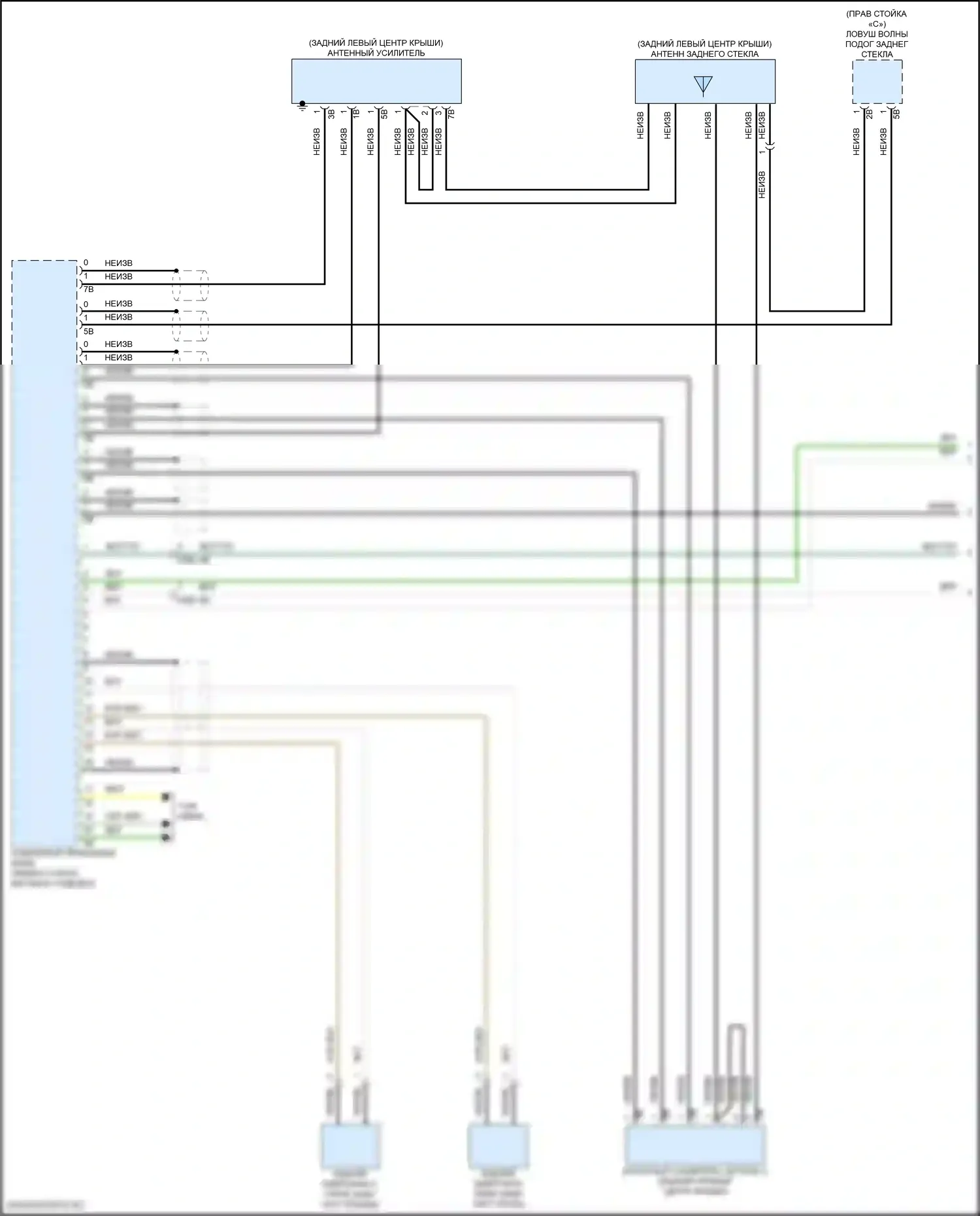 i5 BMW G60 (2023-2024): Электросхема магнитолы, высокий уровень (1 из 7) 