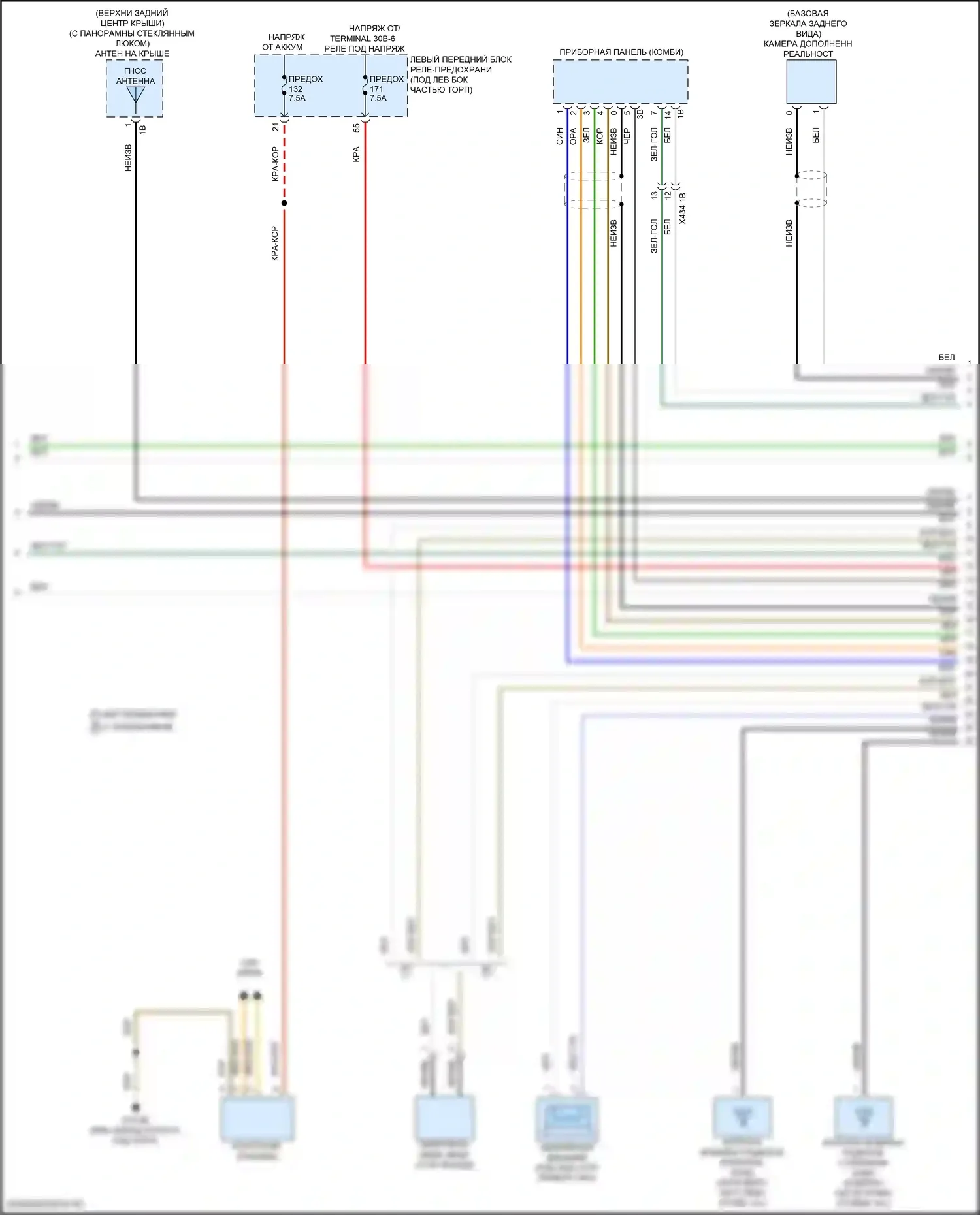 i5 BMW G60 (2023-2024): Электросхема магнитолы, высокий уровень (2 из 7) 