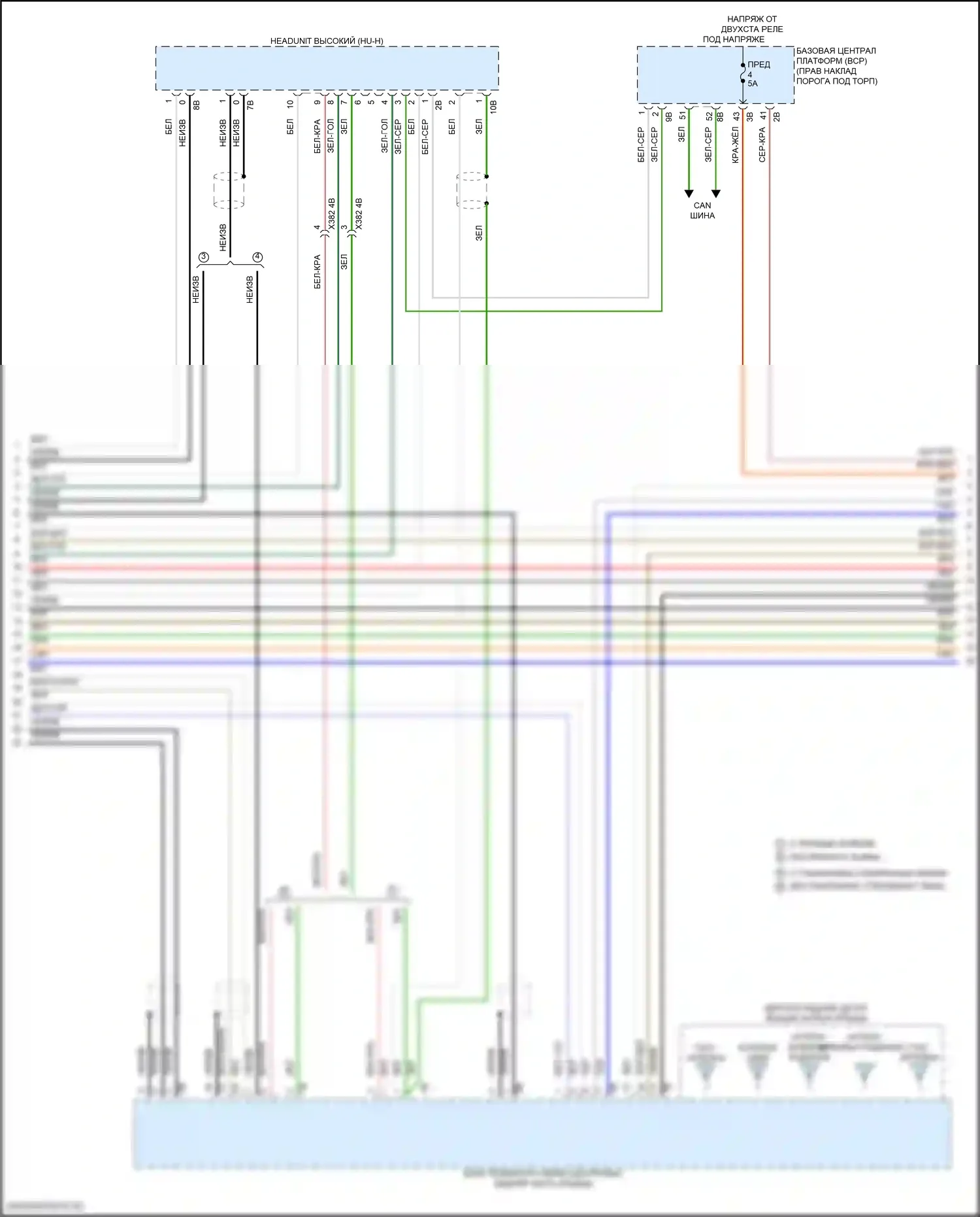 i5 BMW G60 (2023-2024): Электросхема навигации, базовой (3 из 6) 