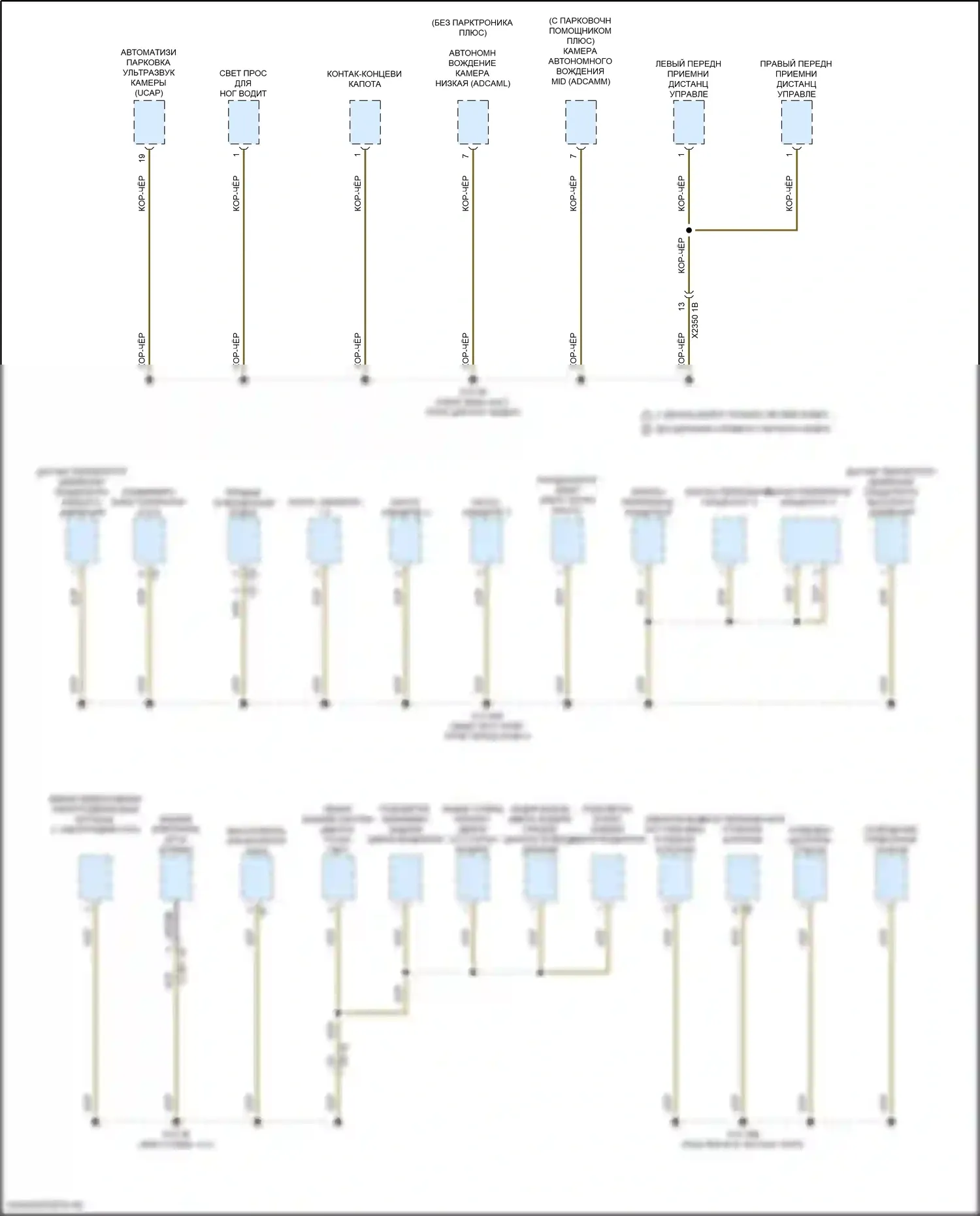 i5 BMW G60 (2023-2024): Электросхема разводки массы (4 из 6) 