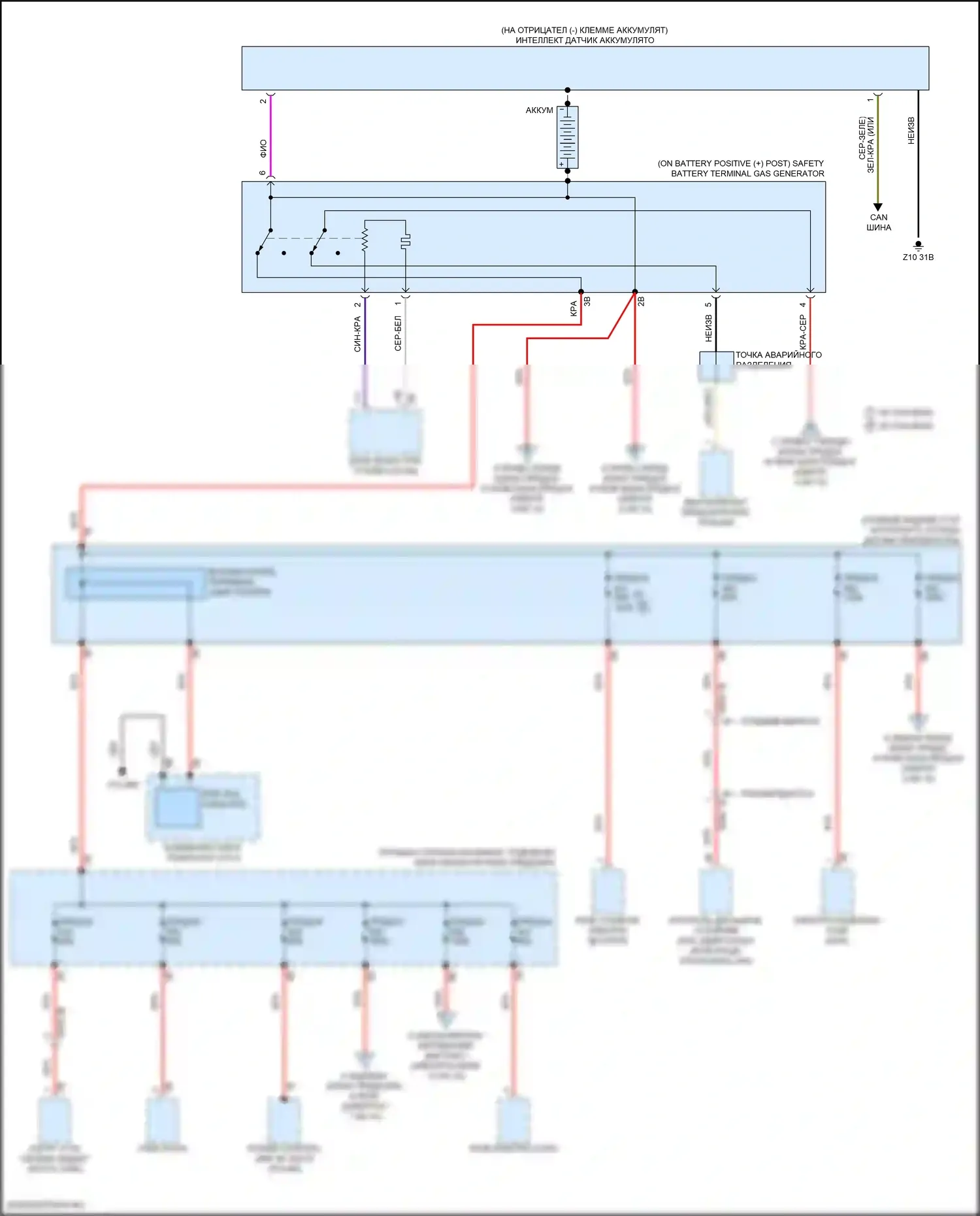 i7 BMW I (2022-2024): Электросхема блока предохранителей реле (1 из 10) 