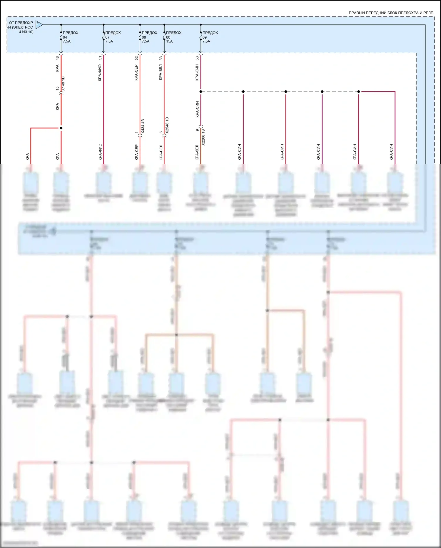 i7 BMW I (2022-2024): Электросхема блока предохранителей реле (5 из 10) 