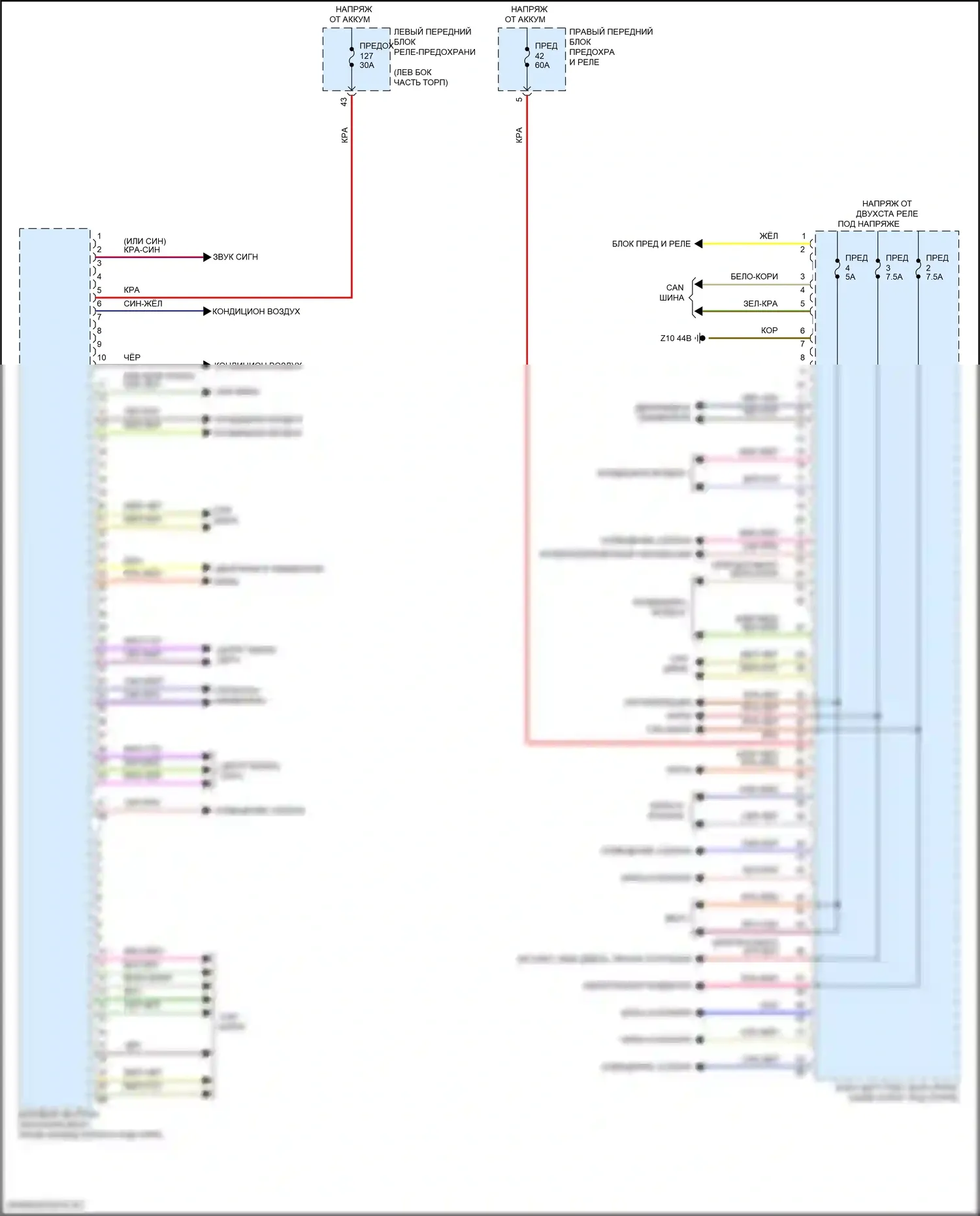 i7 BMW I (2022-2024): Электросхема блоков управления кузовом (1 из 3) 