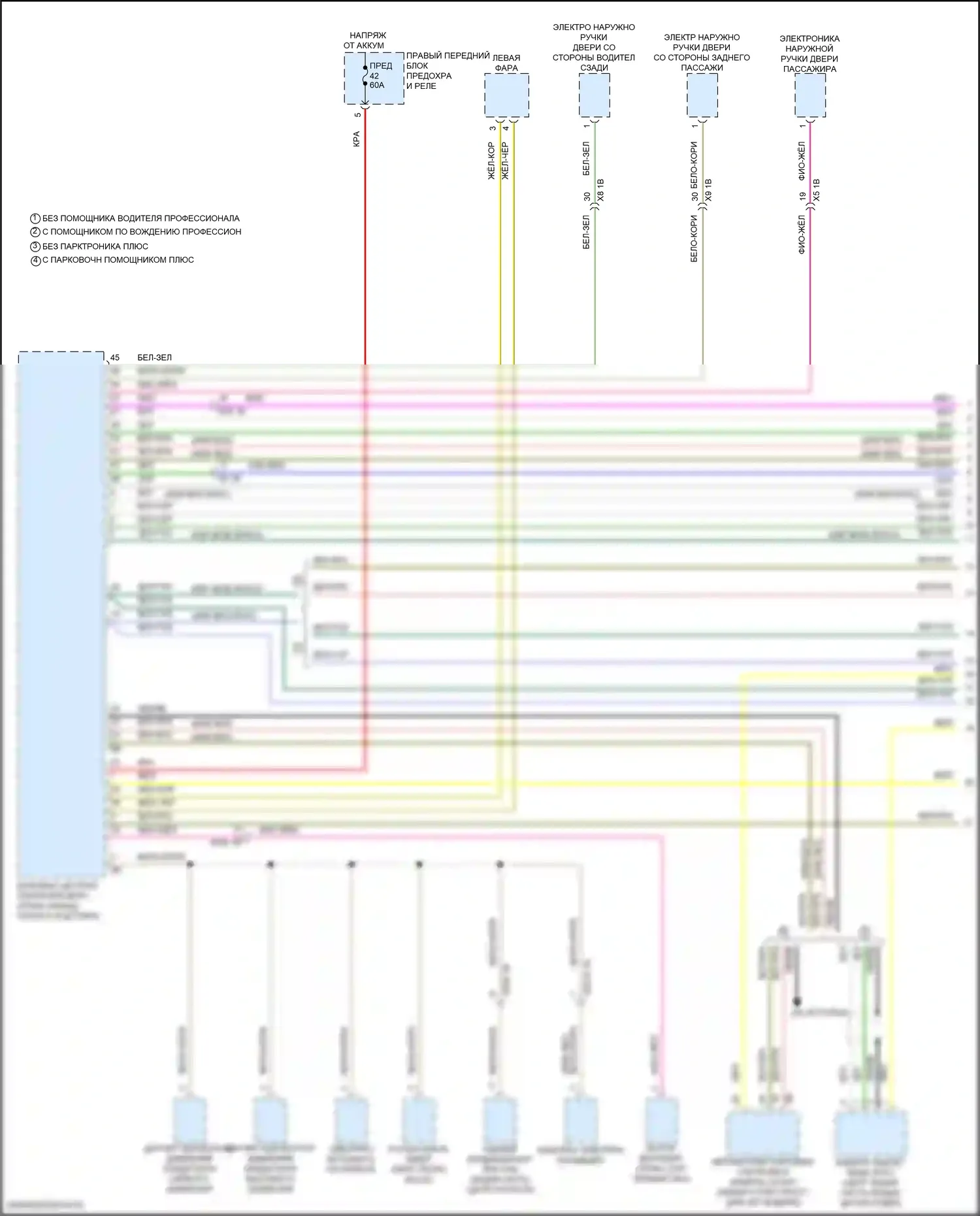 i7 BMW I (2022-2024): Электросхема шины высокого/низкого уровня (1 из 19) 