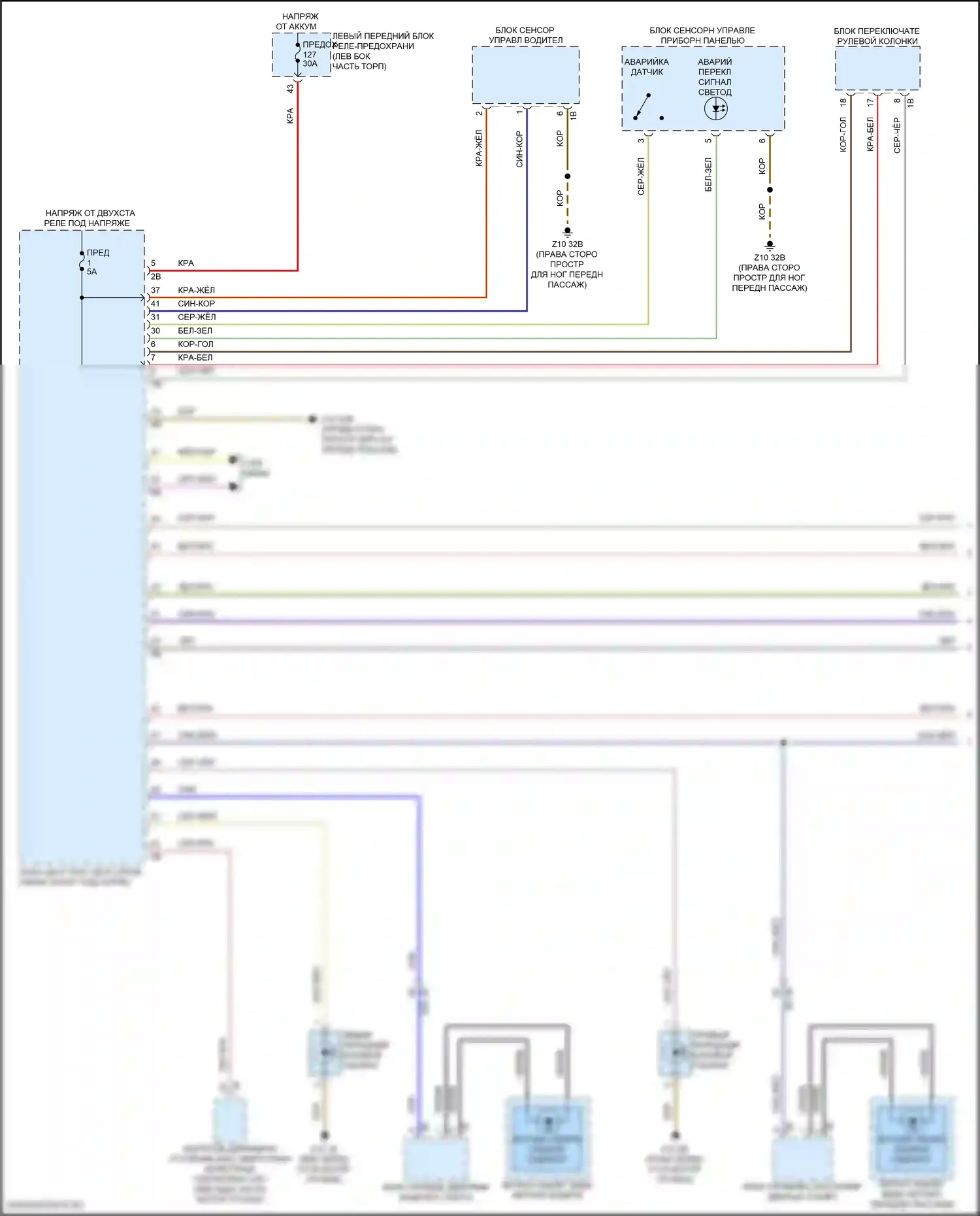 i7 BMW I (2022-2024): Электросхема фар и фонарей (1 из 2) 