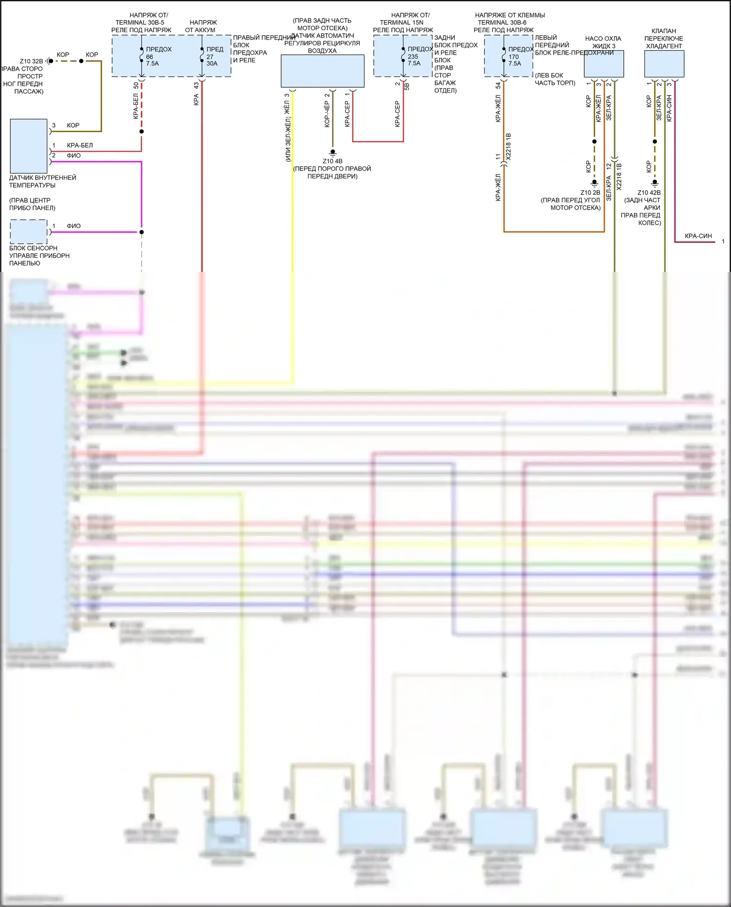 i7 BMW I (2022-2024): Электросхема климат контроля (1 из 5) 