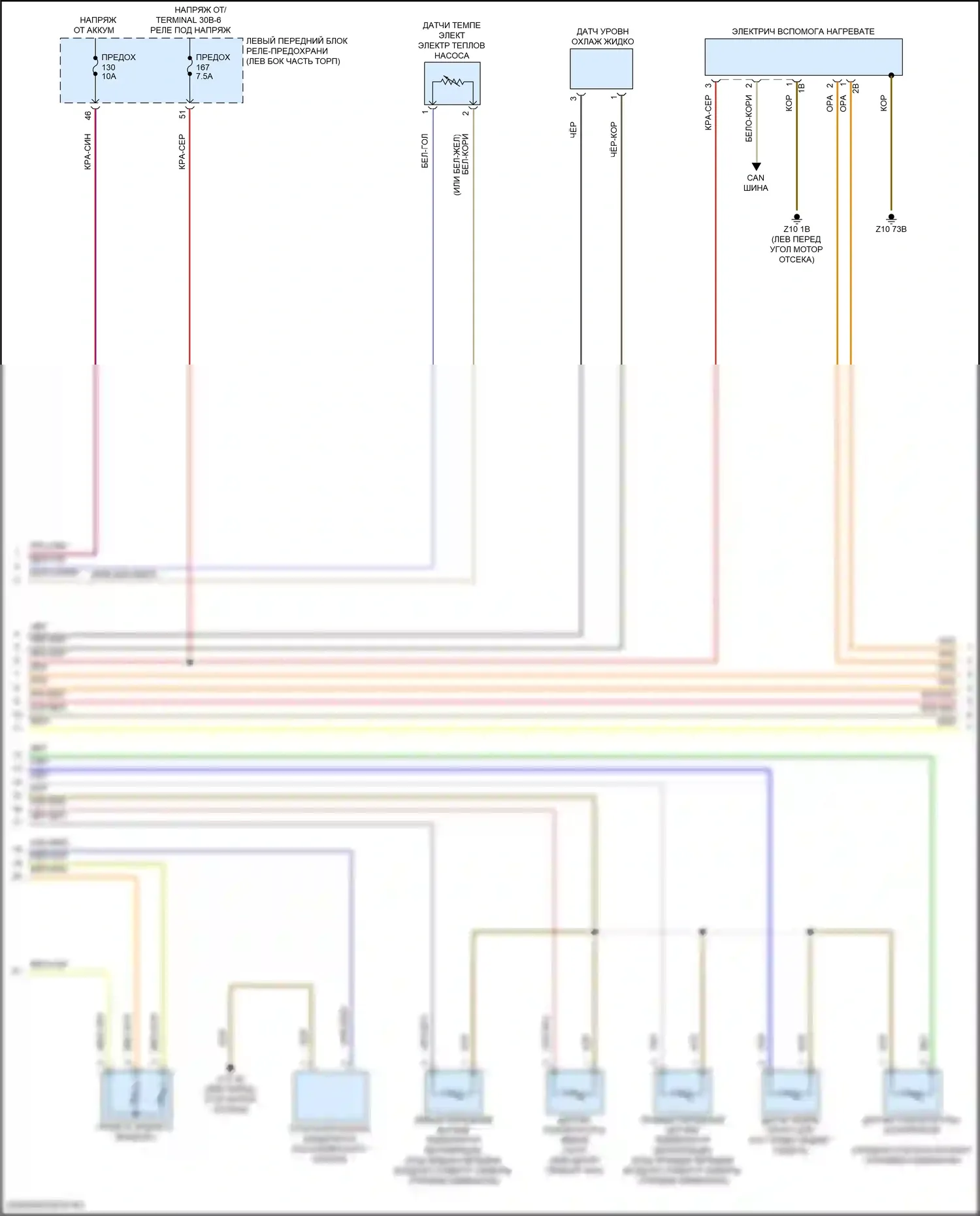 i7 BMW I (2022-2024): Электросхема климат контроля (3 из 5) 