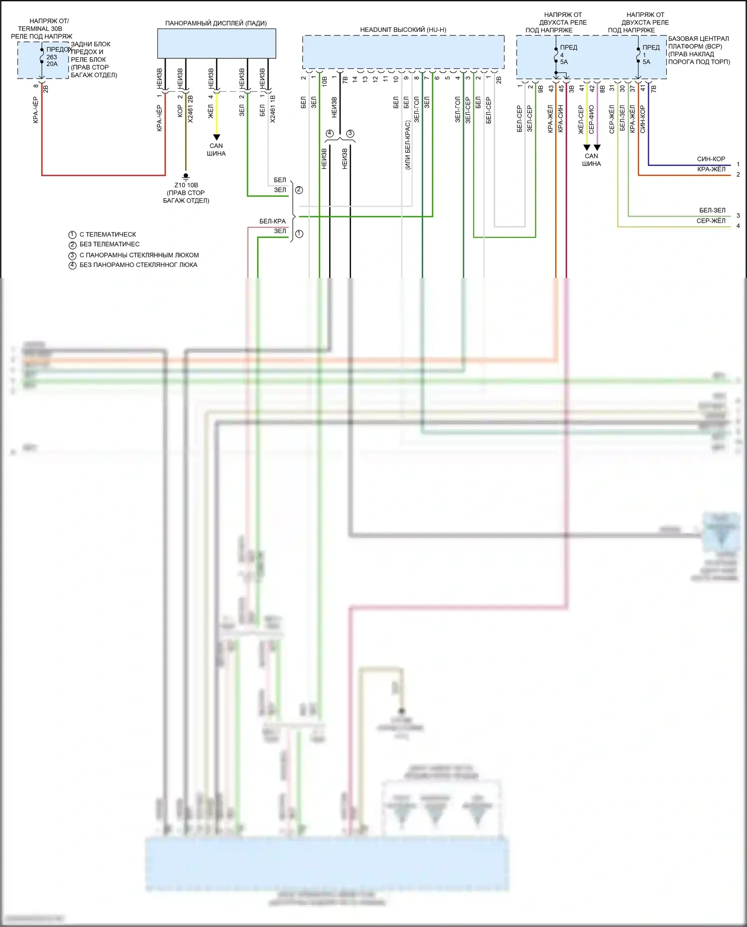 i7 BMW I (2022-2024): Электросхема радиосети, средний уровень (2 из 7) 