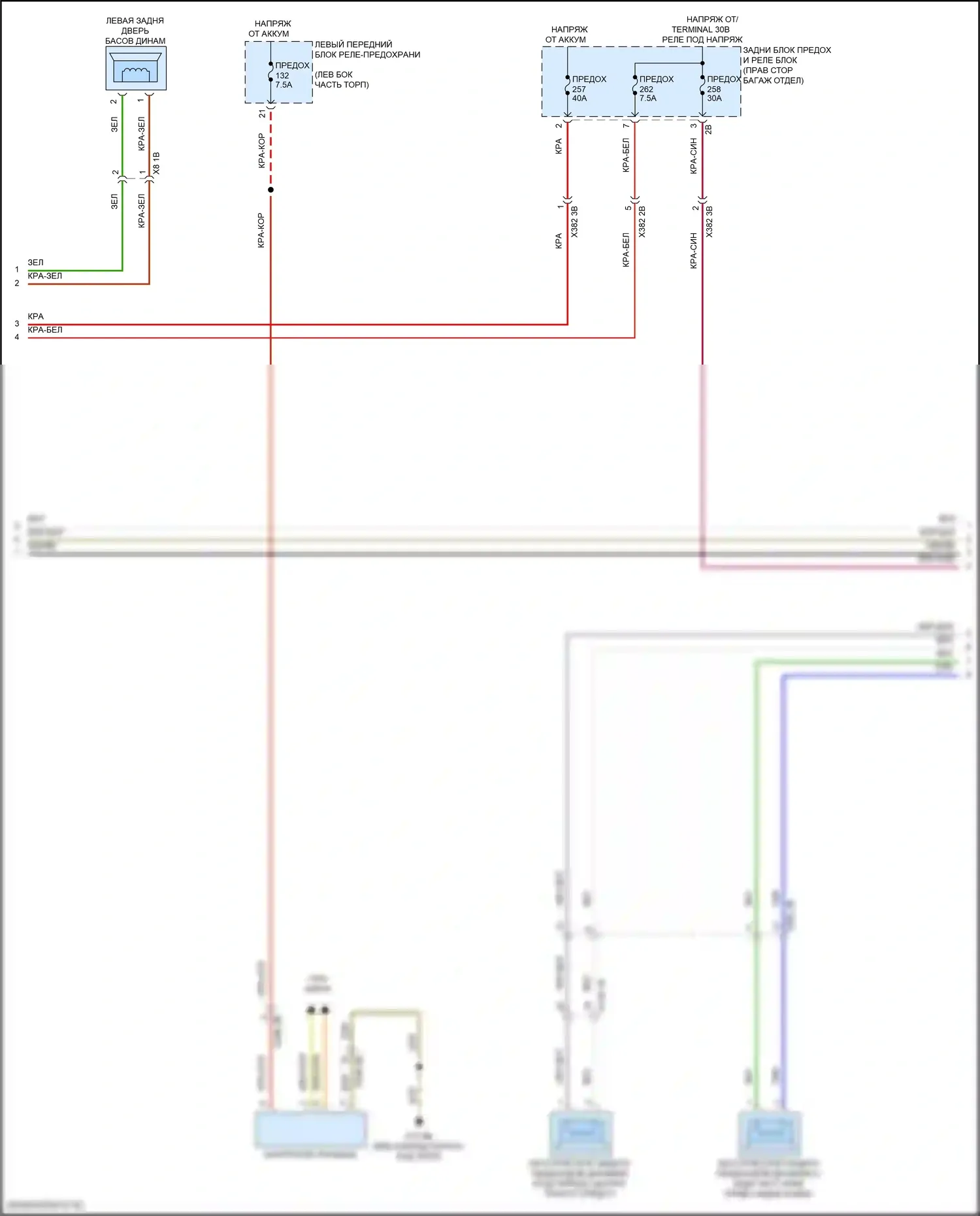 i7 BMW I (2022-2024): Электросхема радиосистемы, средний уровень (6 из 7) 