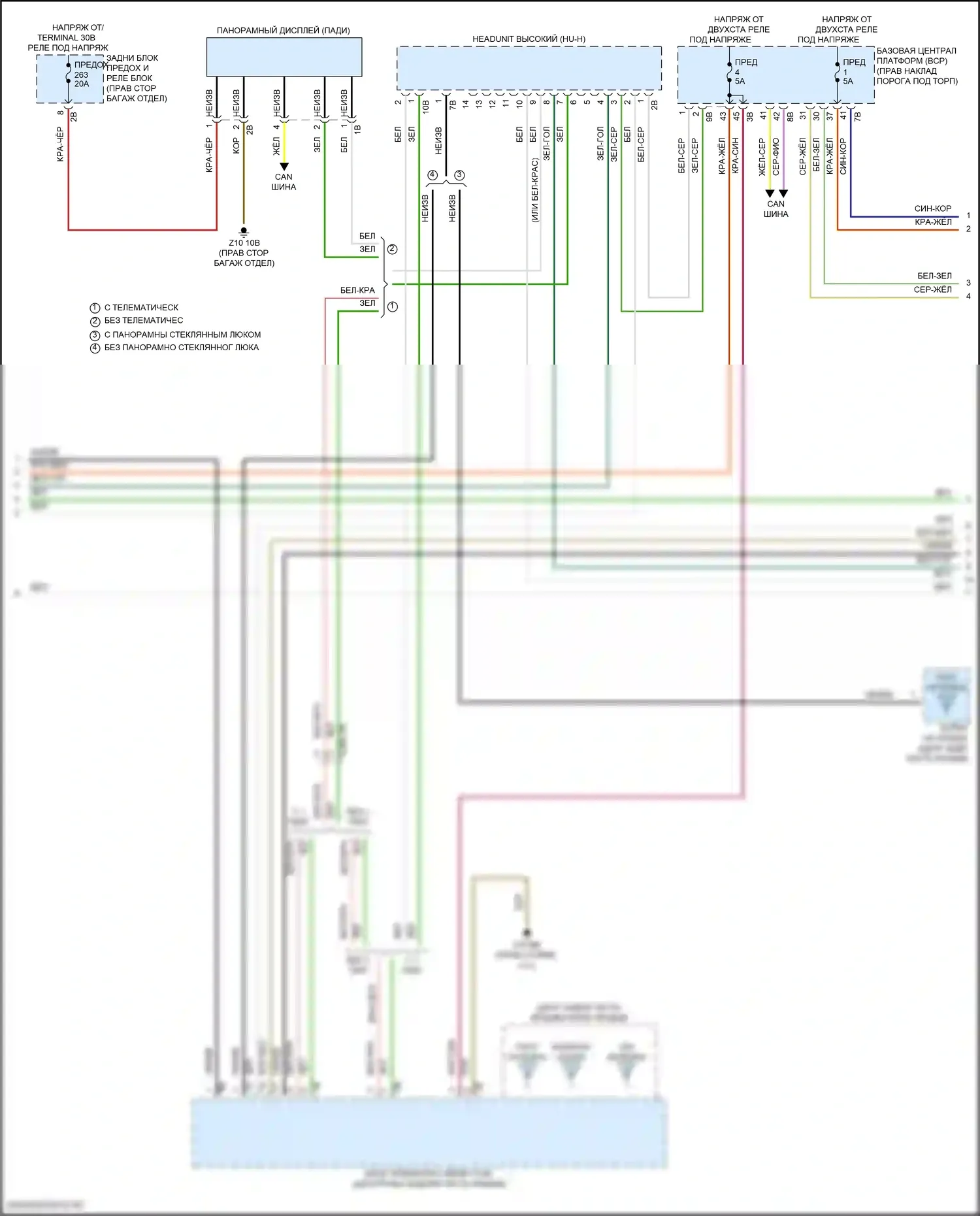 i7 BMW I (2022-2024): Электросхема радиосистемы, высокий уровень (2 из 8) 