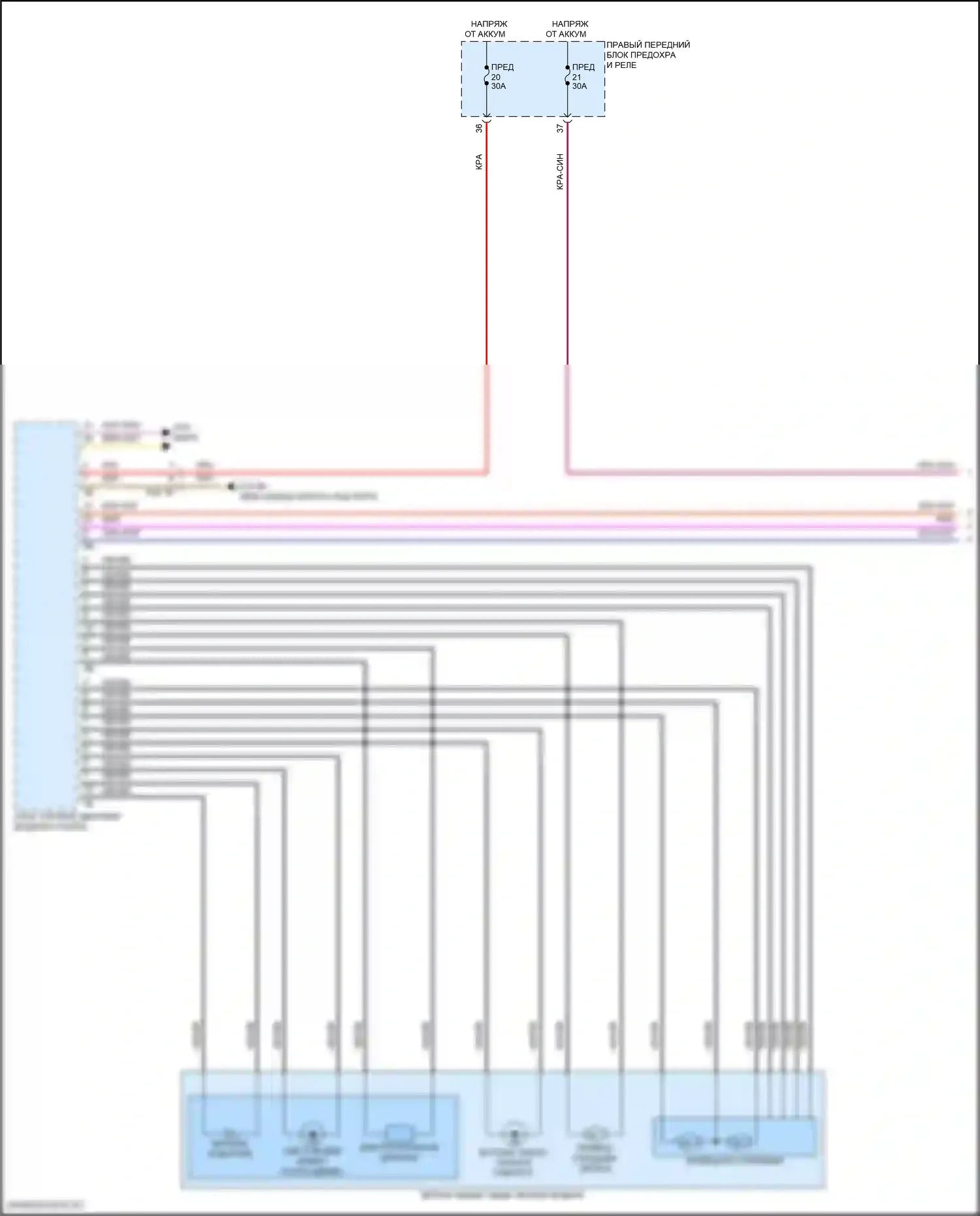 i7 BMW I (2022-2024): Электросхема памяти зеркал (1 из 2) 
