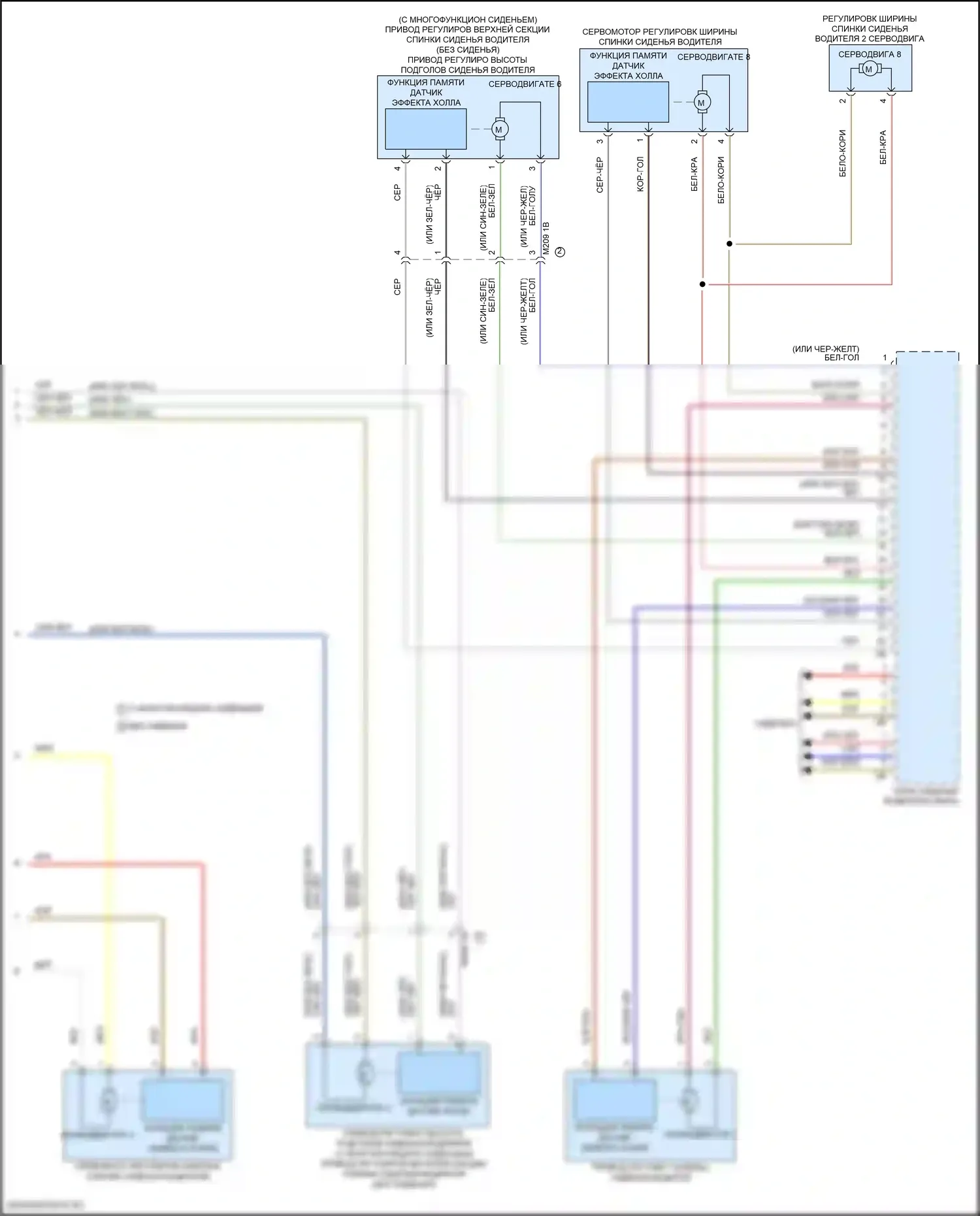 i7 BMW I (2022-2024): Электросхема сиденья памяти водителя (2 из 2) 