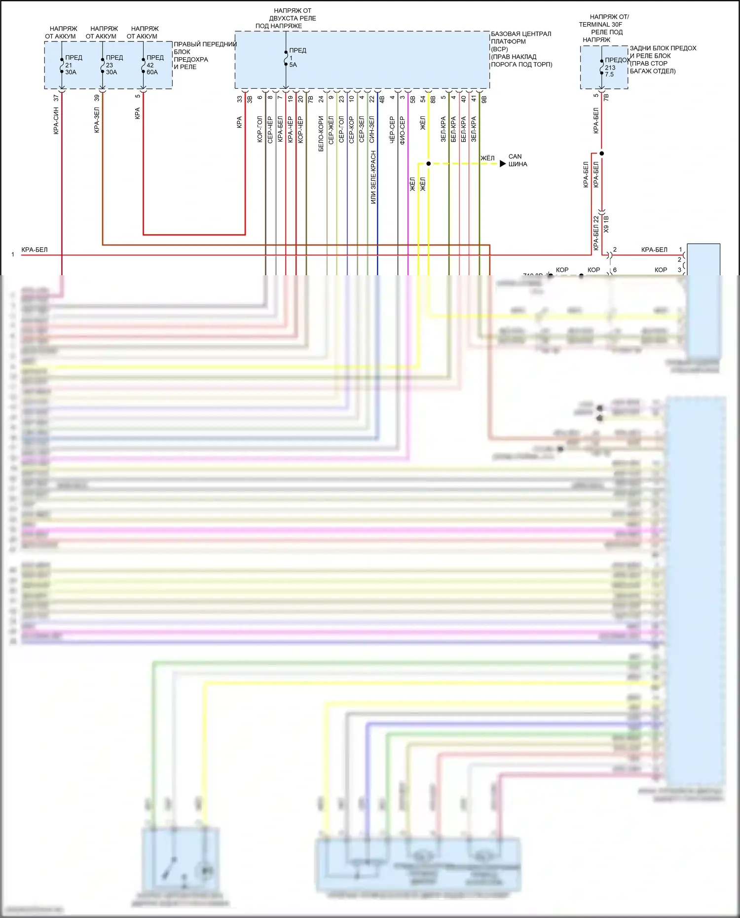 i7 BMW I (2022-2024): Электросхема сигнализации и центрального запирания (8 из 8) 