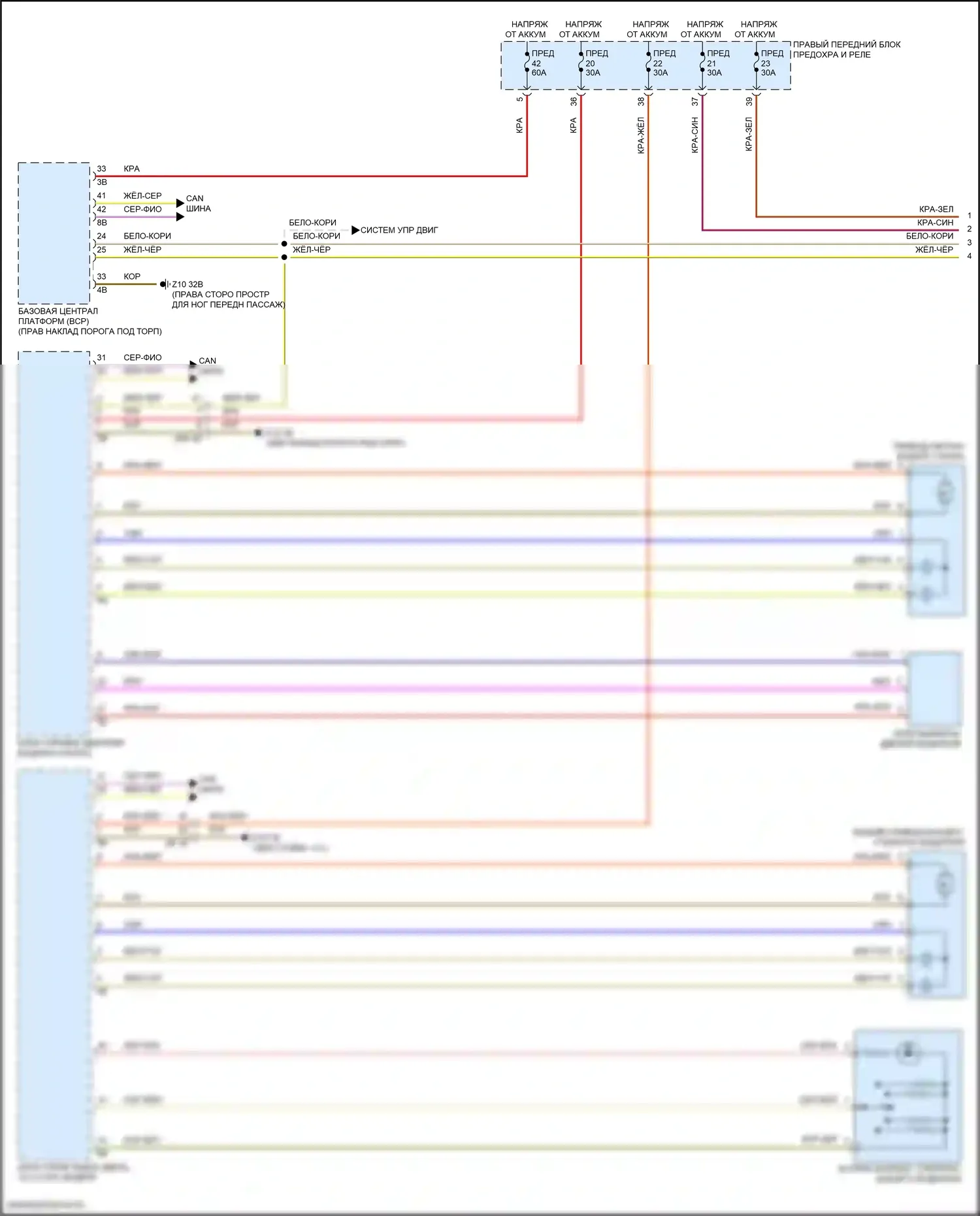 i7 BMW I (2022-2024): Электросхема стеклоподъемников (1 из 2) 
