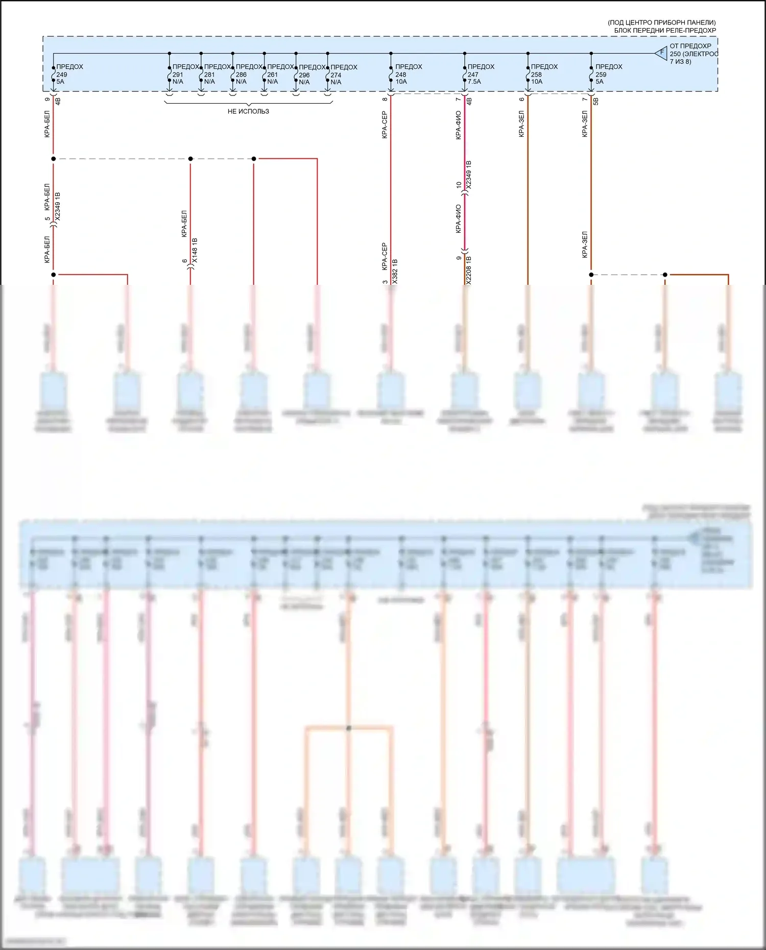 iX BMW i20 (2021-2024): Электросхема блока предохранителей реле (5 из 8) 