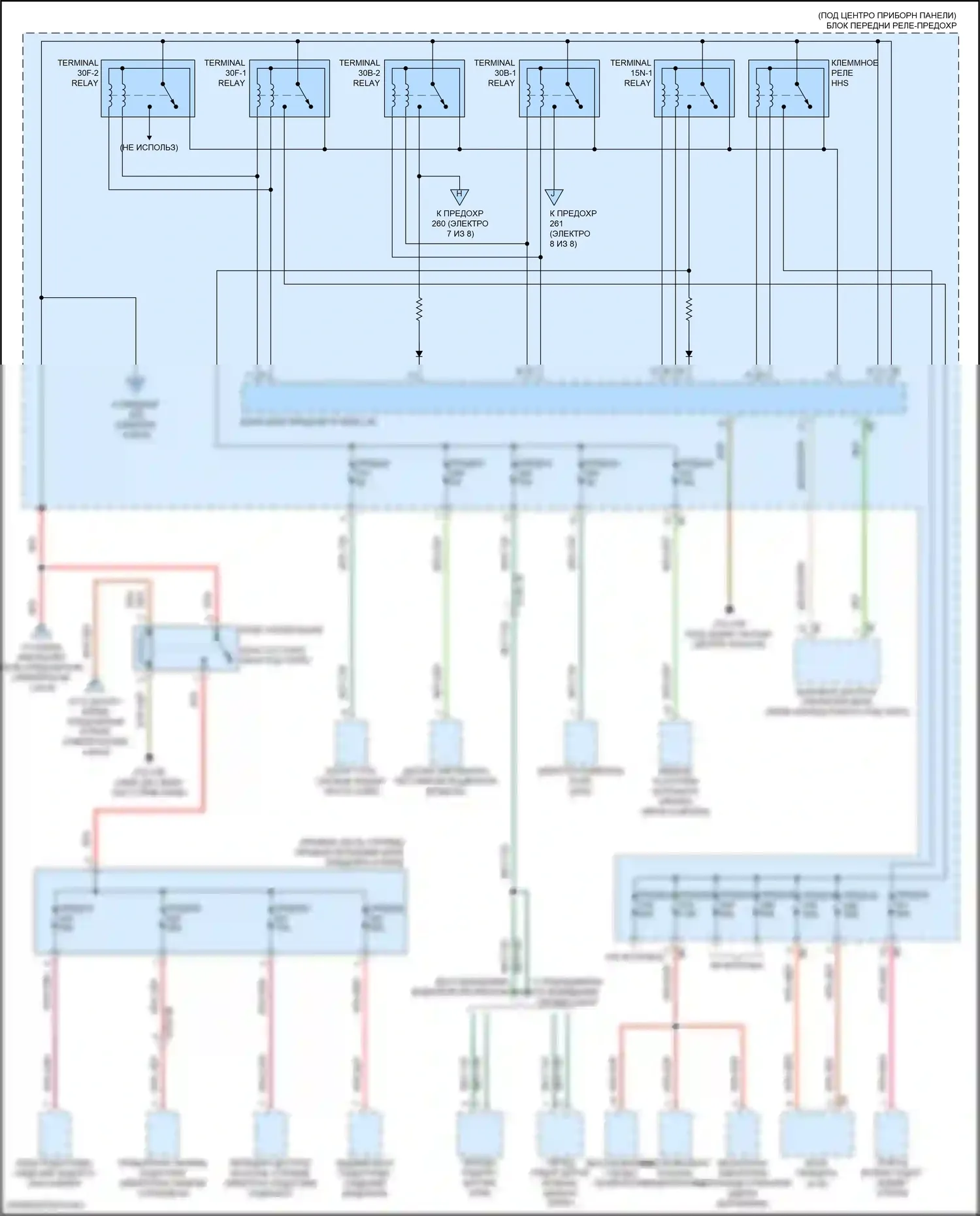 iX BMW i20 (2021-2024): Электросхема блока предохранителей реле (6 из 8) 