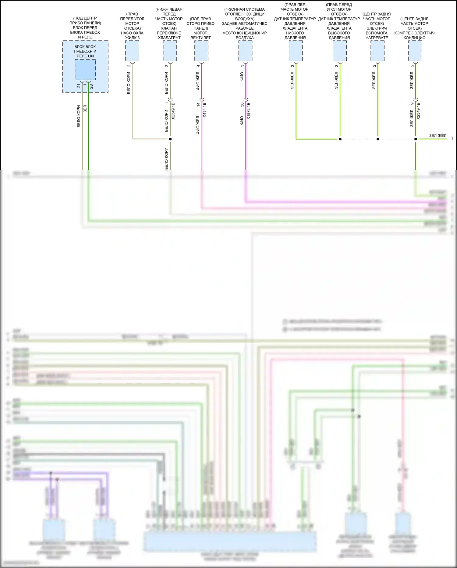 iX BMW i20 (2021-2024): Электросхема шины высокого/низкого уровня (5 из 9) 