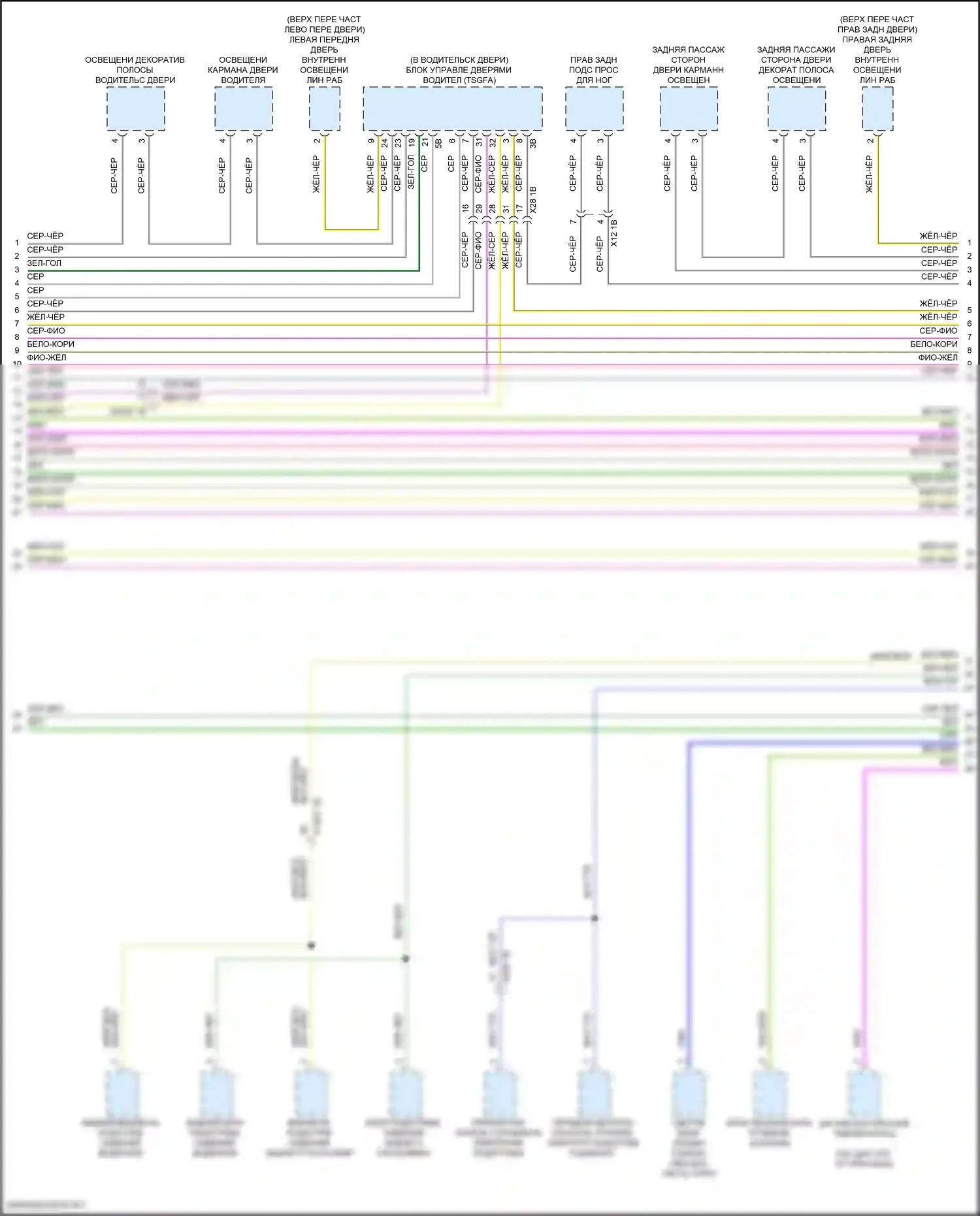iX BMW i20 (2021-2024): Электросхема шины высокого/низкого уровня (8 из 9) 