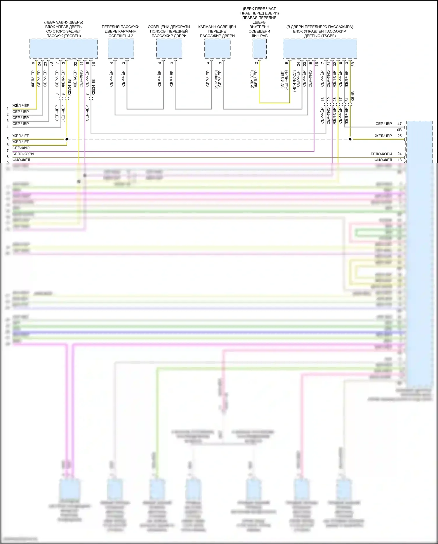 iX BMW i20 (2021-2024): Электросхема шины высокого/низкого уровня (9 из 9) 
