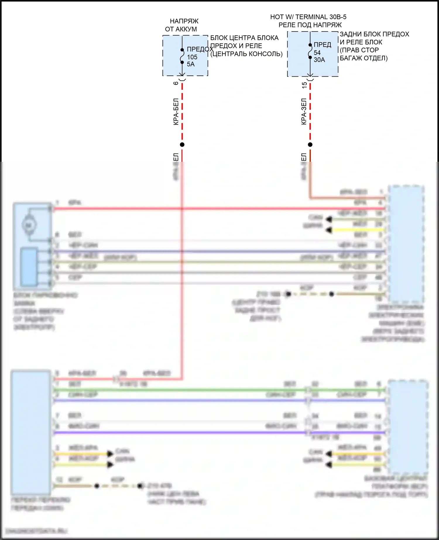 iX BMW i20 (2021-2024): Электросхема автоматической коробки передач 